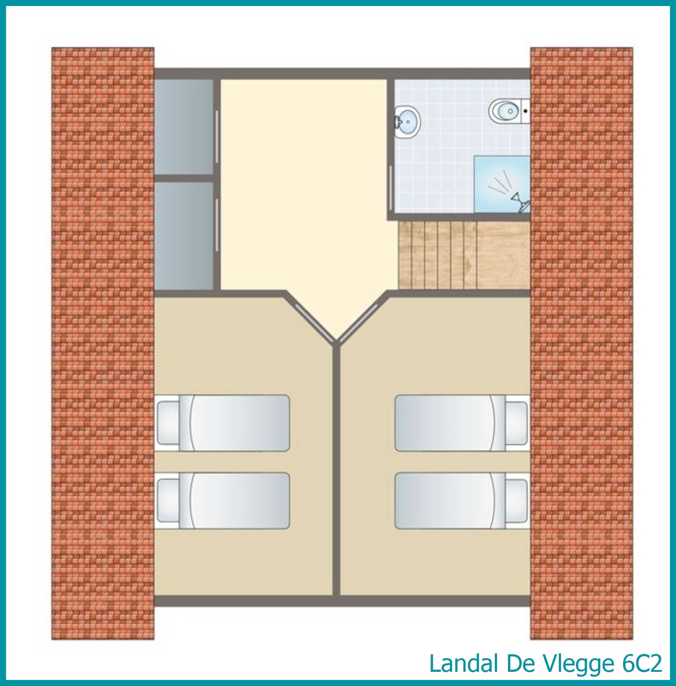 6-persoons bungalow 6C2 in De Vlegge