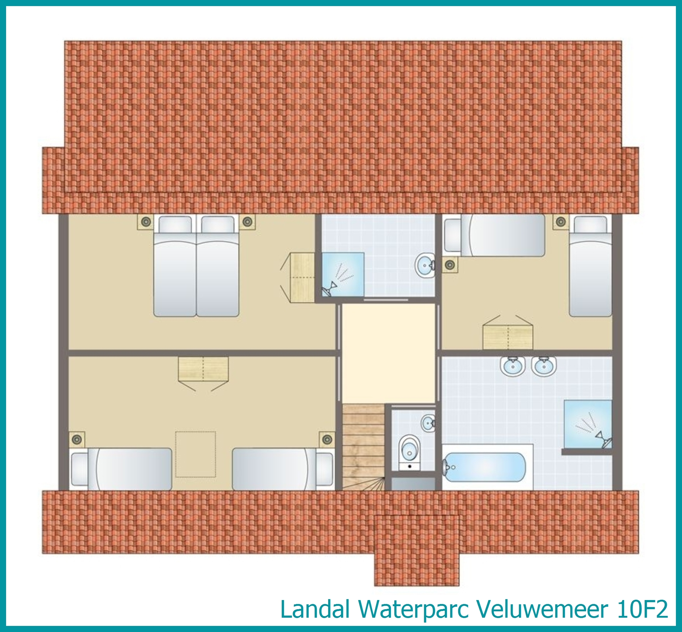10-persoons villa 10F2 in Waterparc Veluwemeer