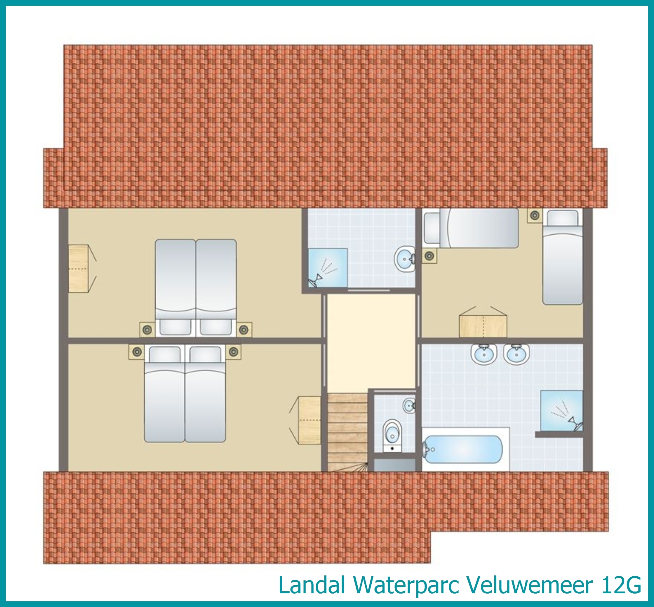 12-persoons villa 12G in Waterparc Veluwemeer