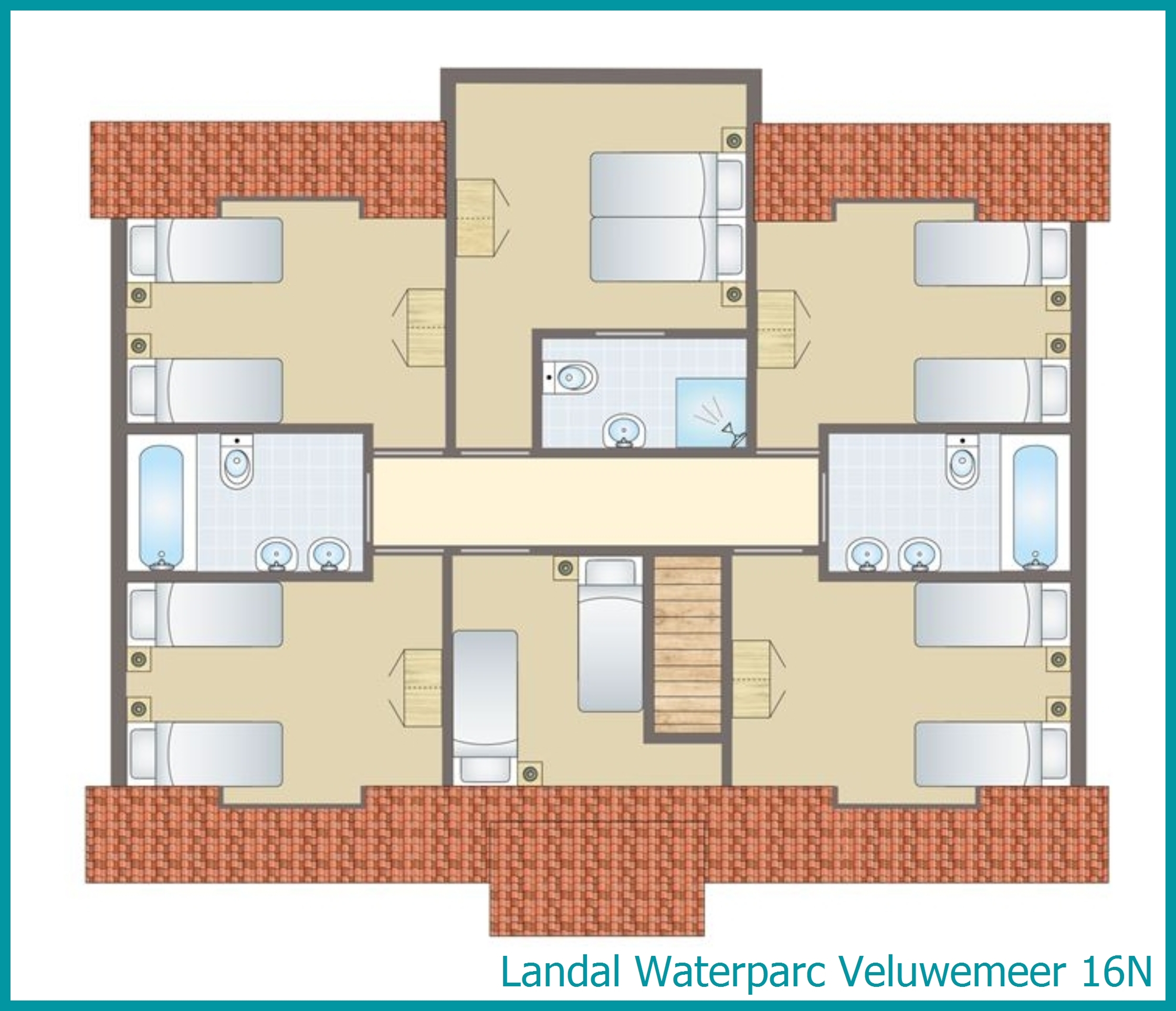 16-persoons villa 16N in Waterparc Veluwemeer
