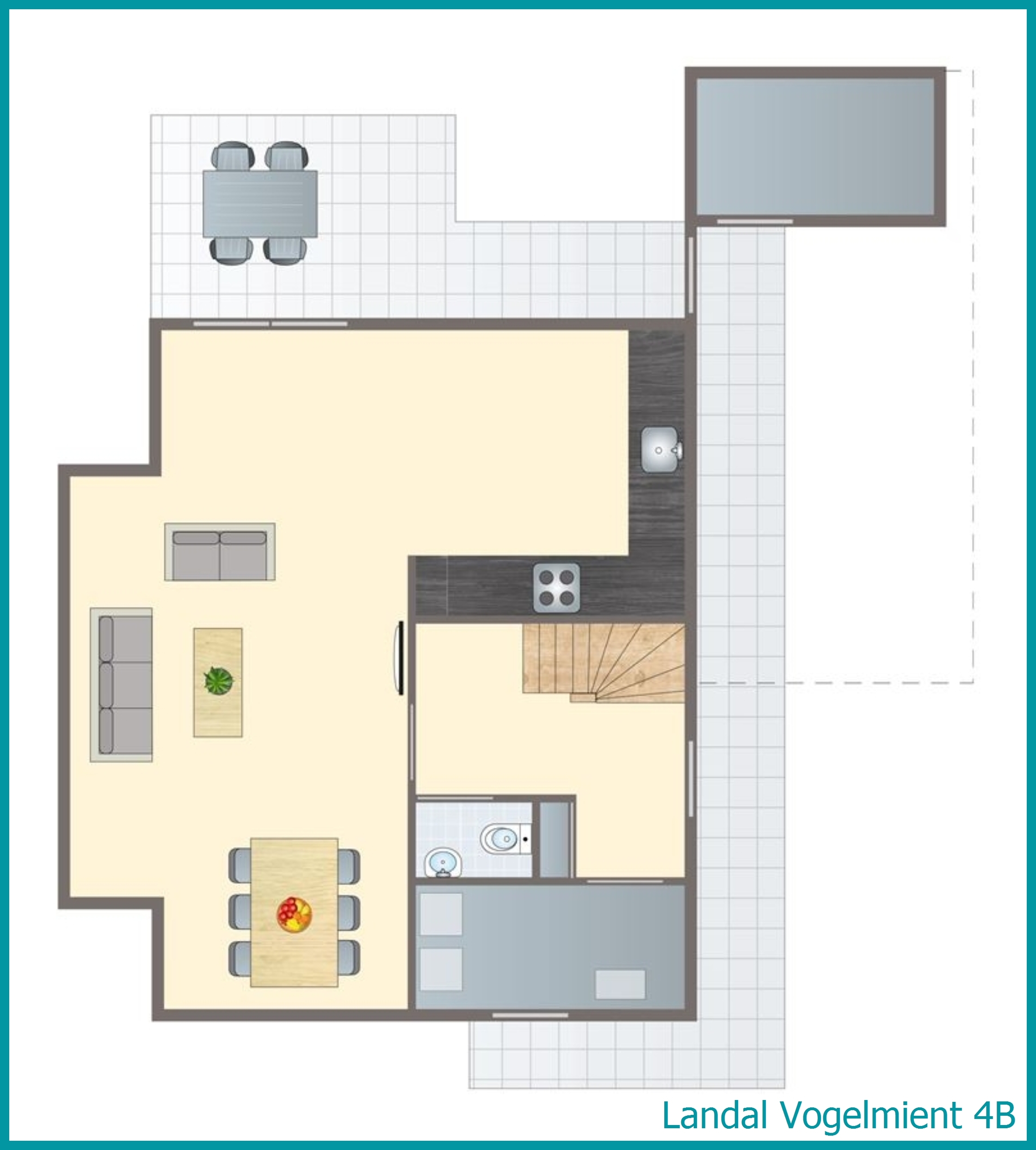 4-persoons villa 4B in Vogelmient