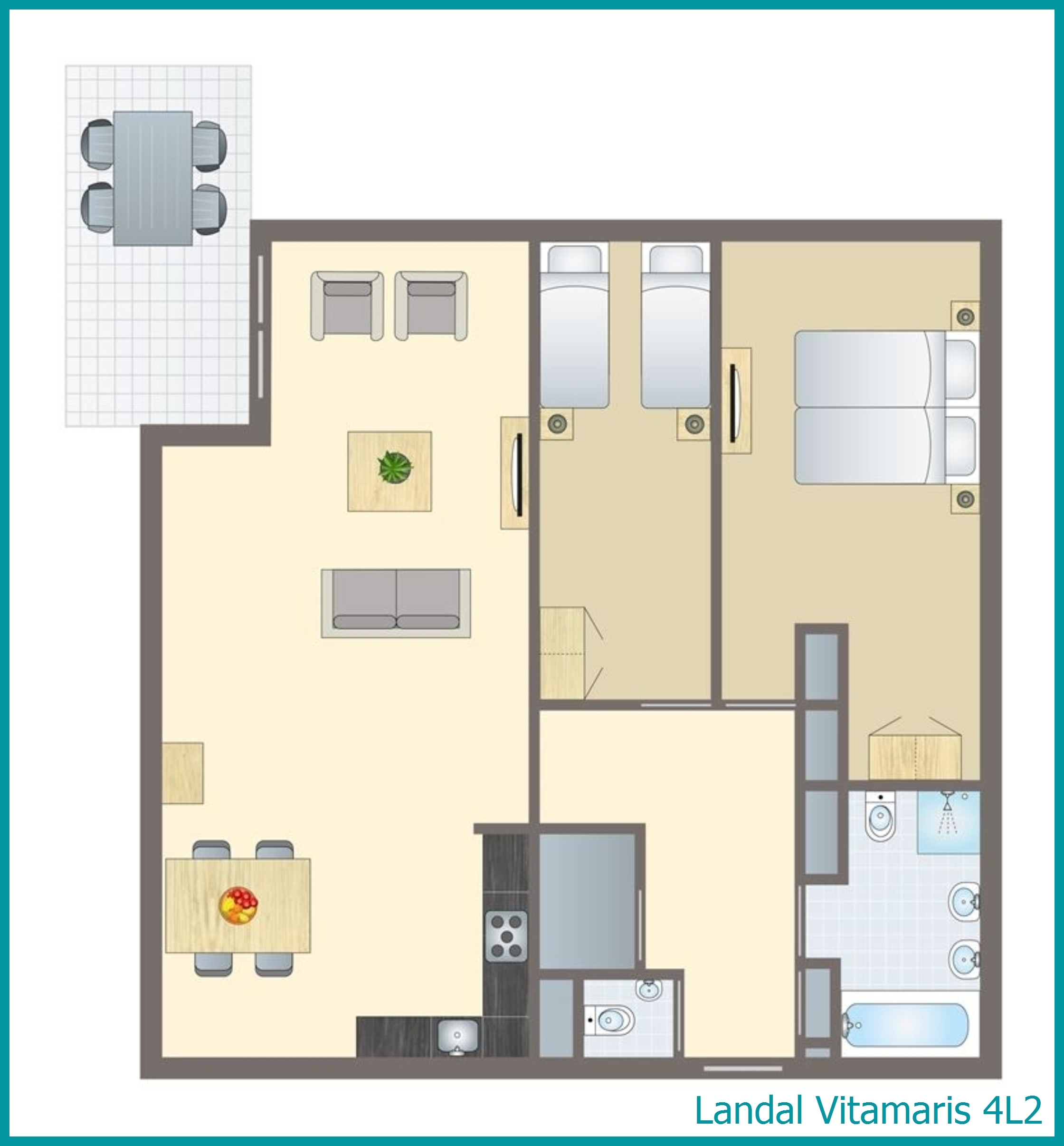 4-persoons appartement 4L2 in Vitamaris