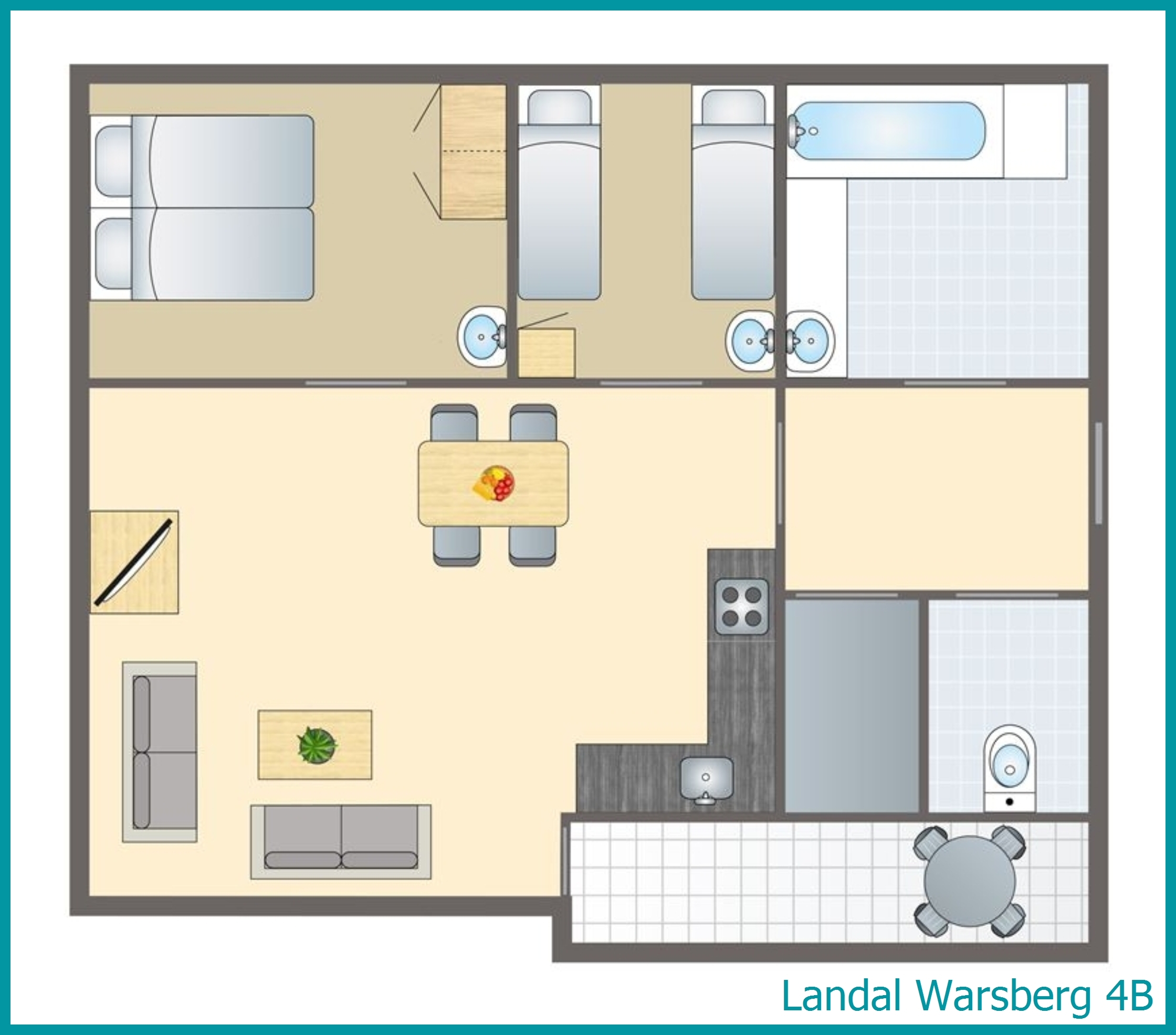 4-persoons bungalow 4B in Warsberg