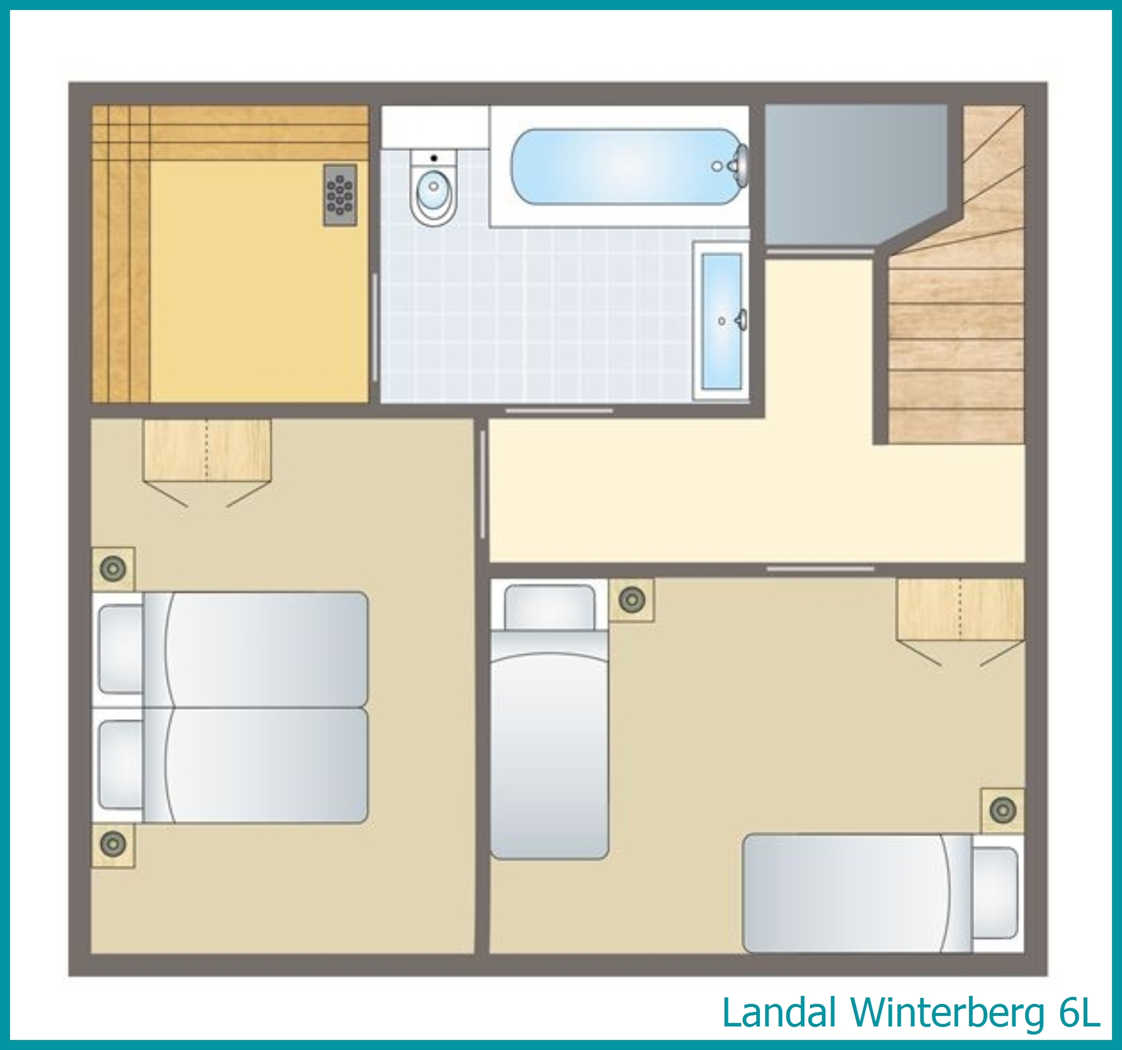 6-persoons accommodatie 6L in Winterberg
