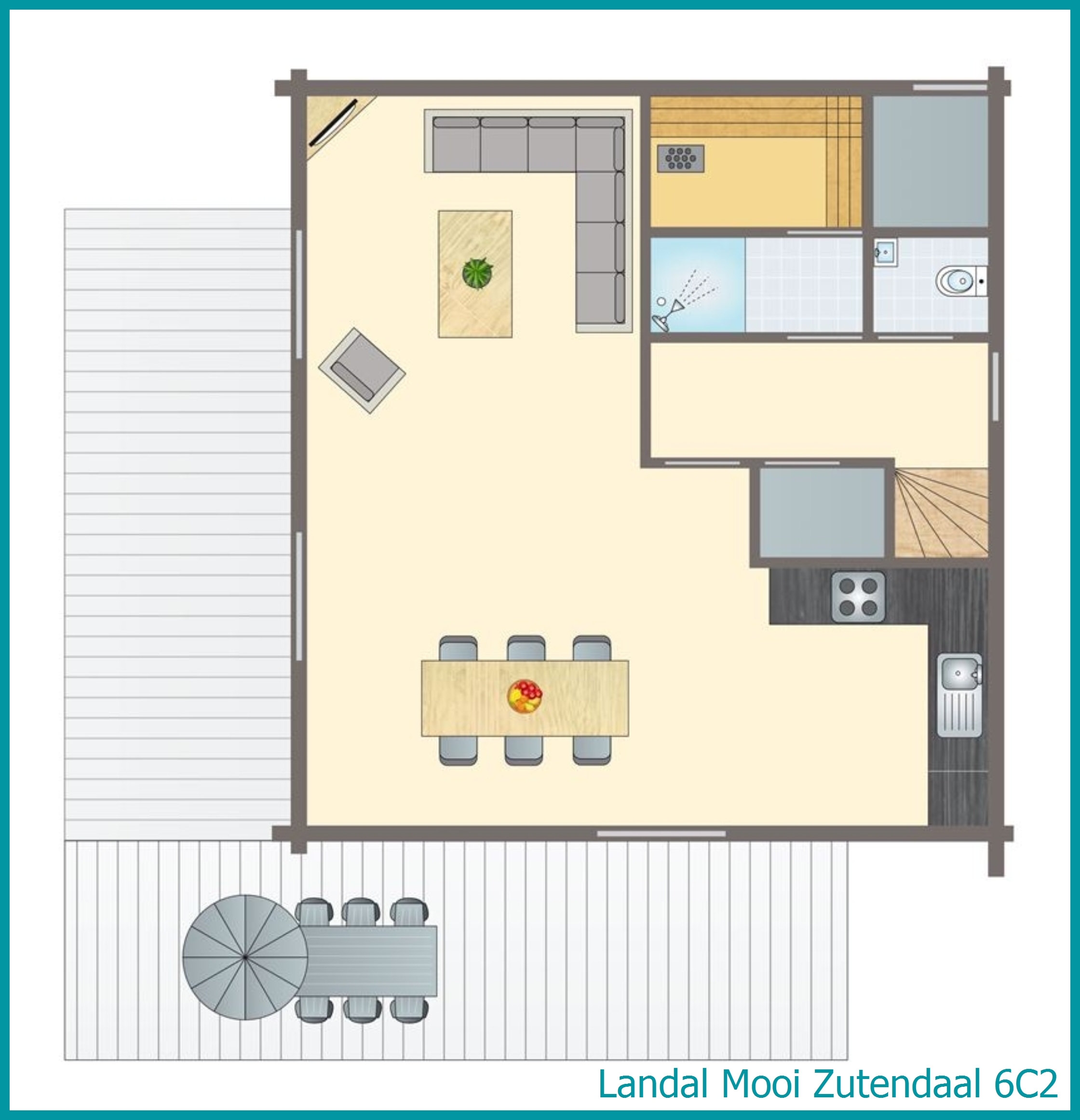 6-persoons bungalow 6C2 in Mooi Zutendaal