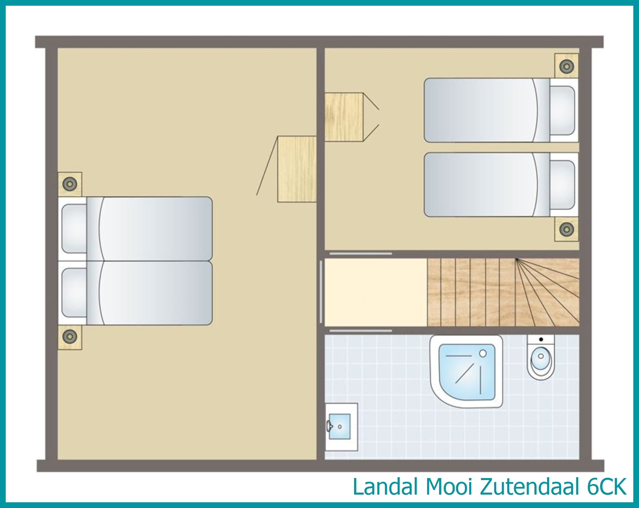 6-persoons kinderbungalow 6CK in Mooi Zutendaal