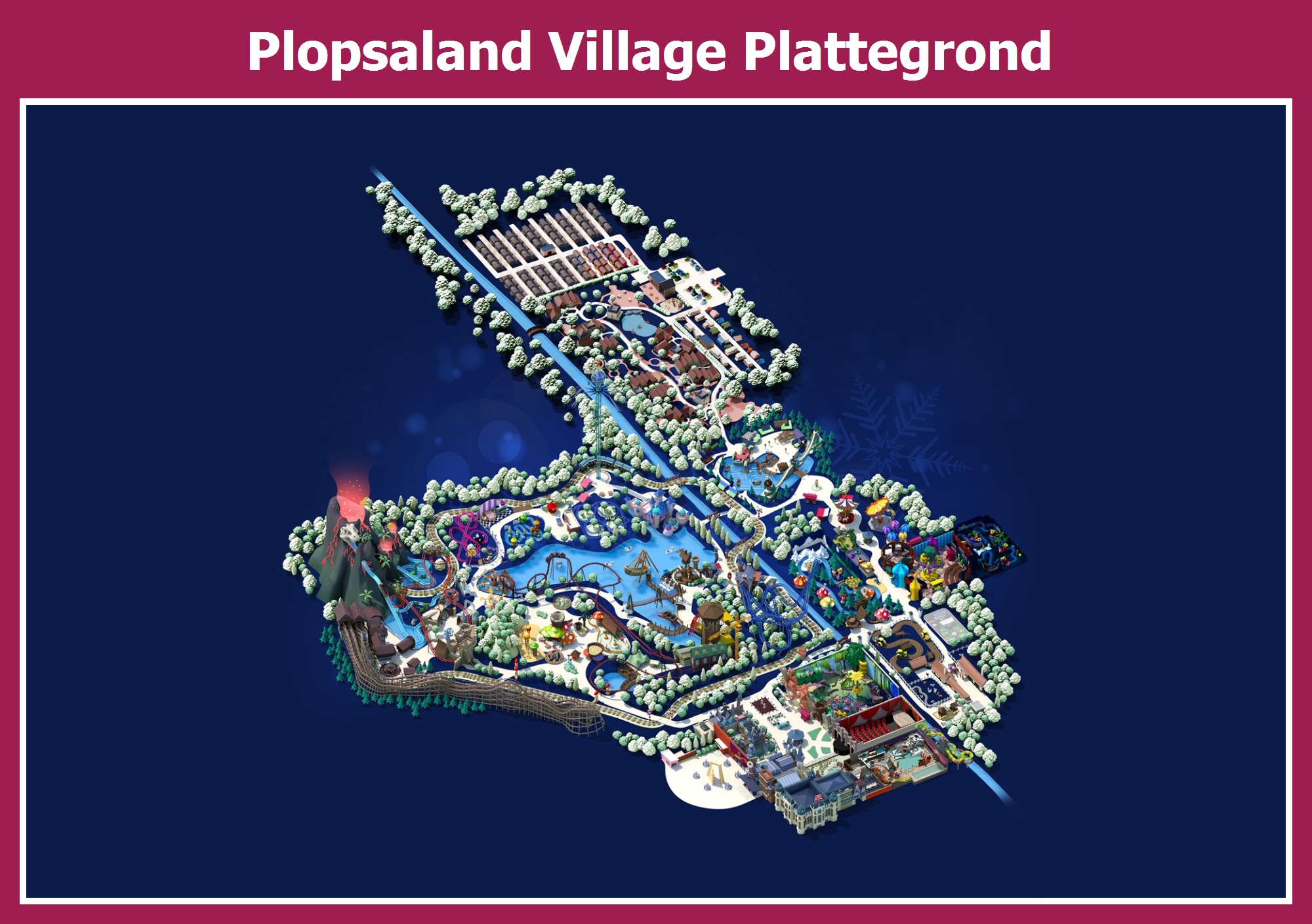 Plattegrond Plopsaland Village