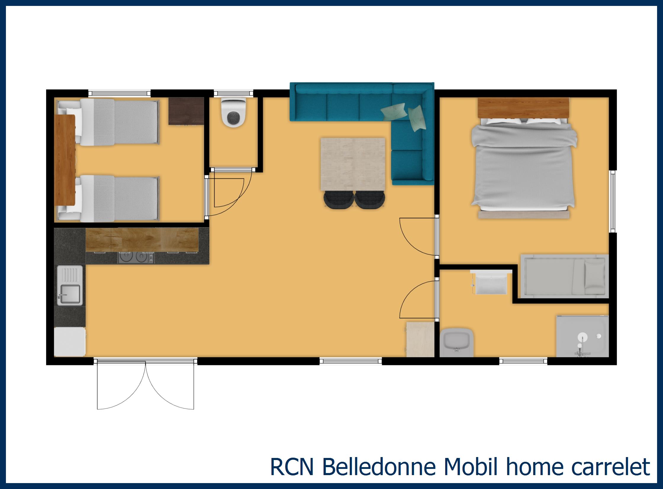  Mobil home carrelet in Belledonne