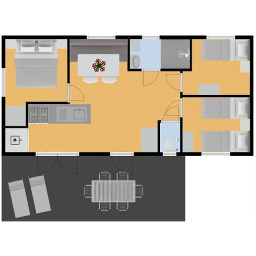 Stacaravan Mobil home Monaco - 6LTV+ in Domaine de la Noguière