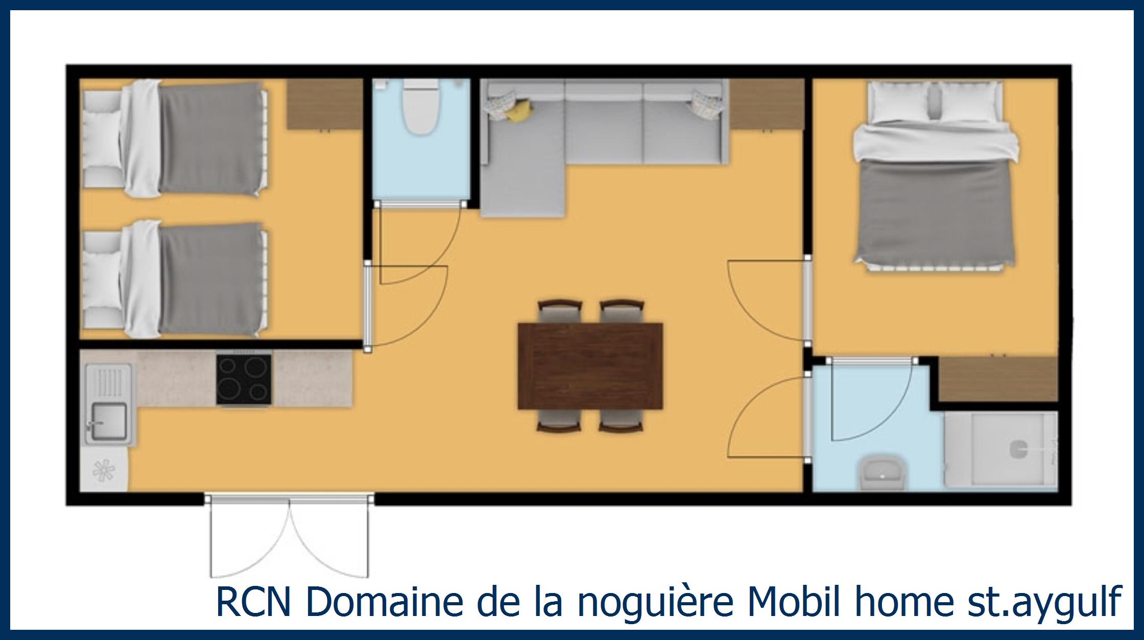 Stacaravan Mobil home st.aygulf in Domaine de la Noguière