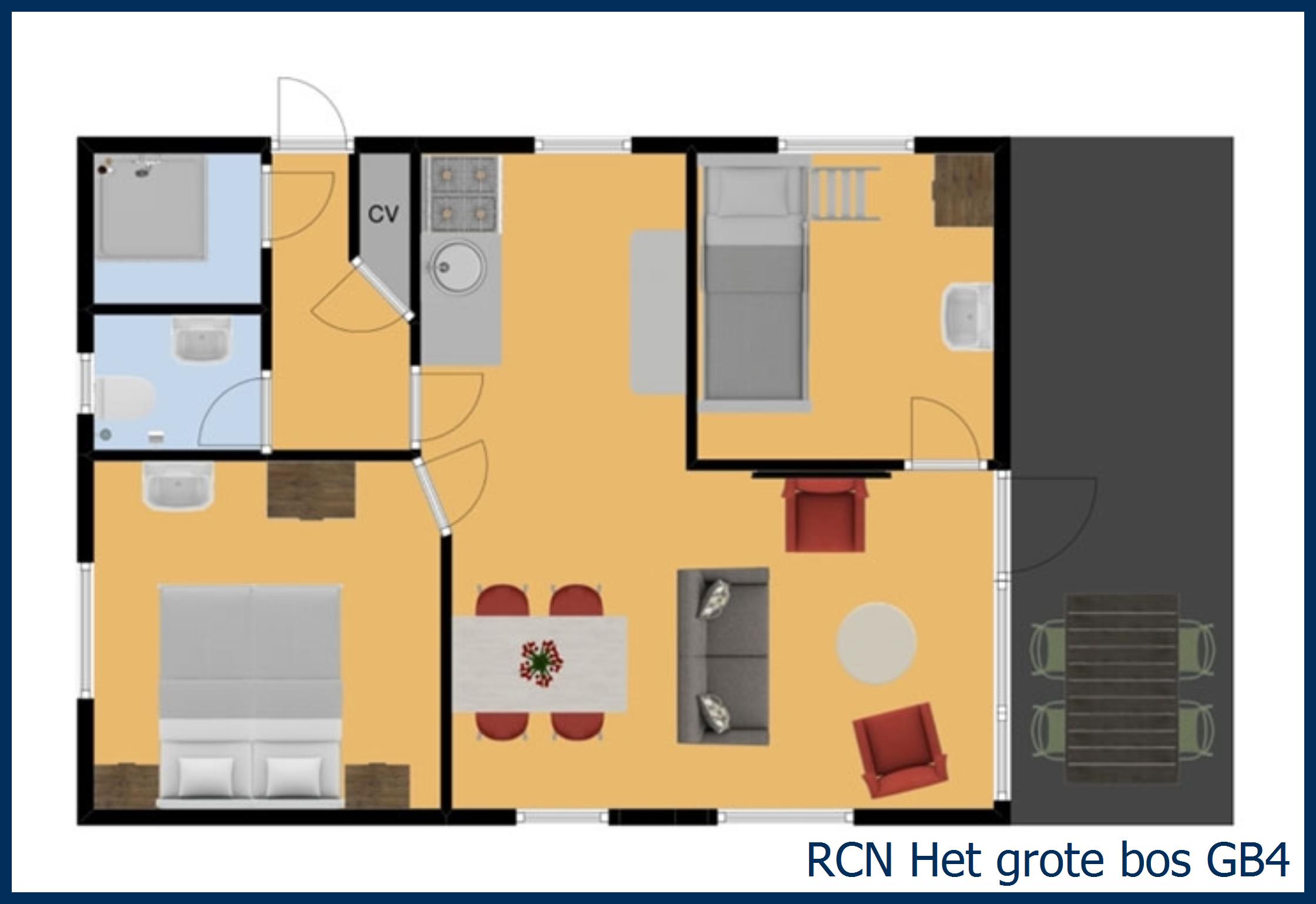Bungalow broekbergen GB4 in Het Grote Bos