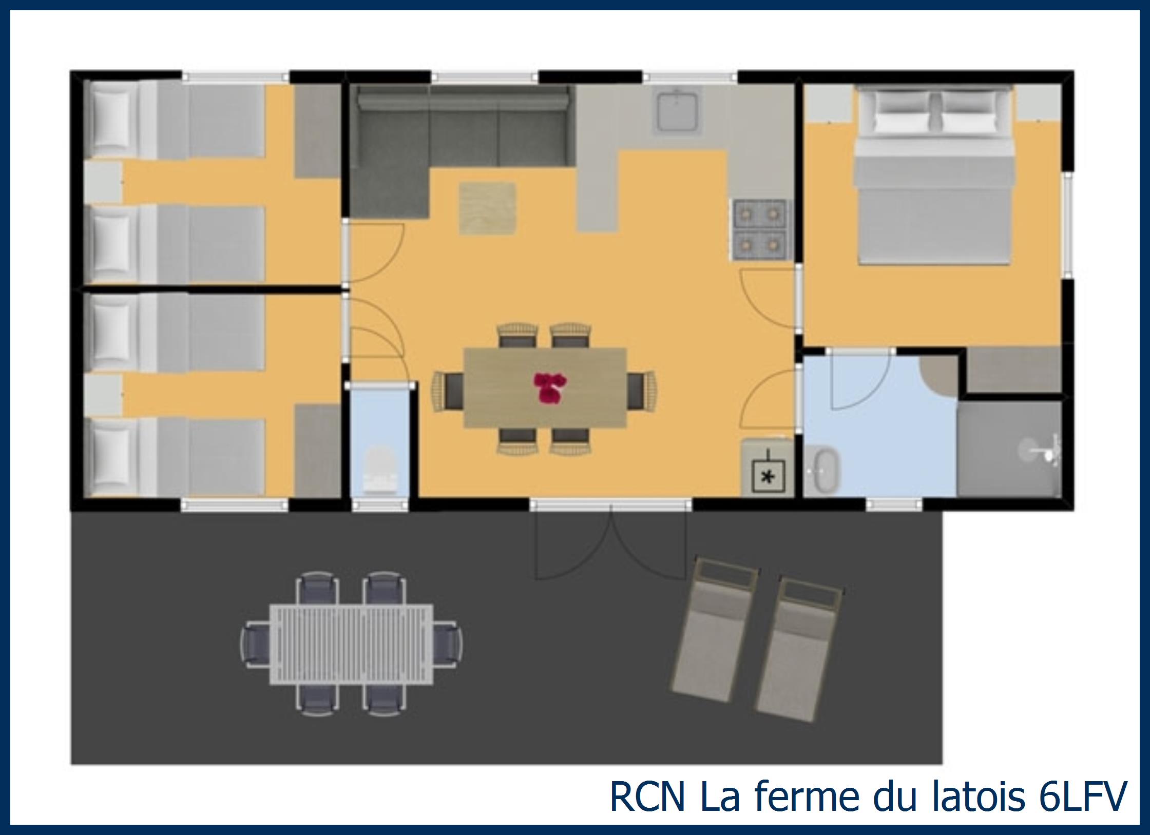 Mobil home huitre 6LFV in La Ferme du Latois