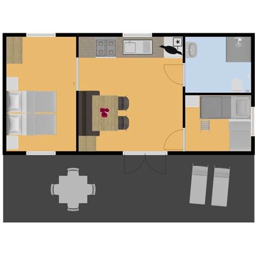 Rolstoeltoegankelijke mobil home sarlat 4LMV R XL in Le Moulin de la Pique