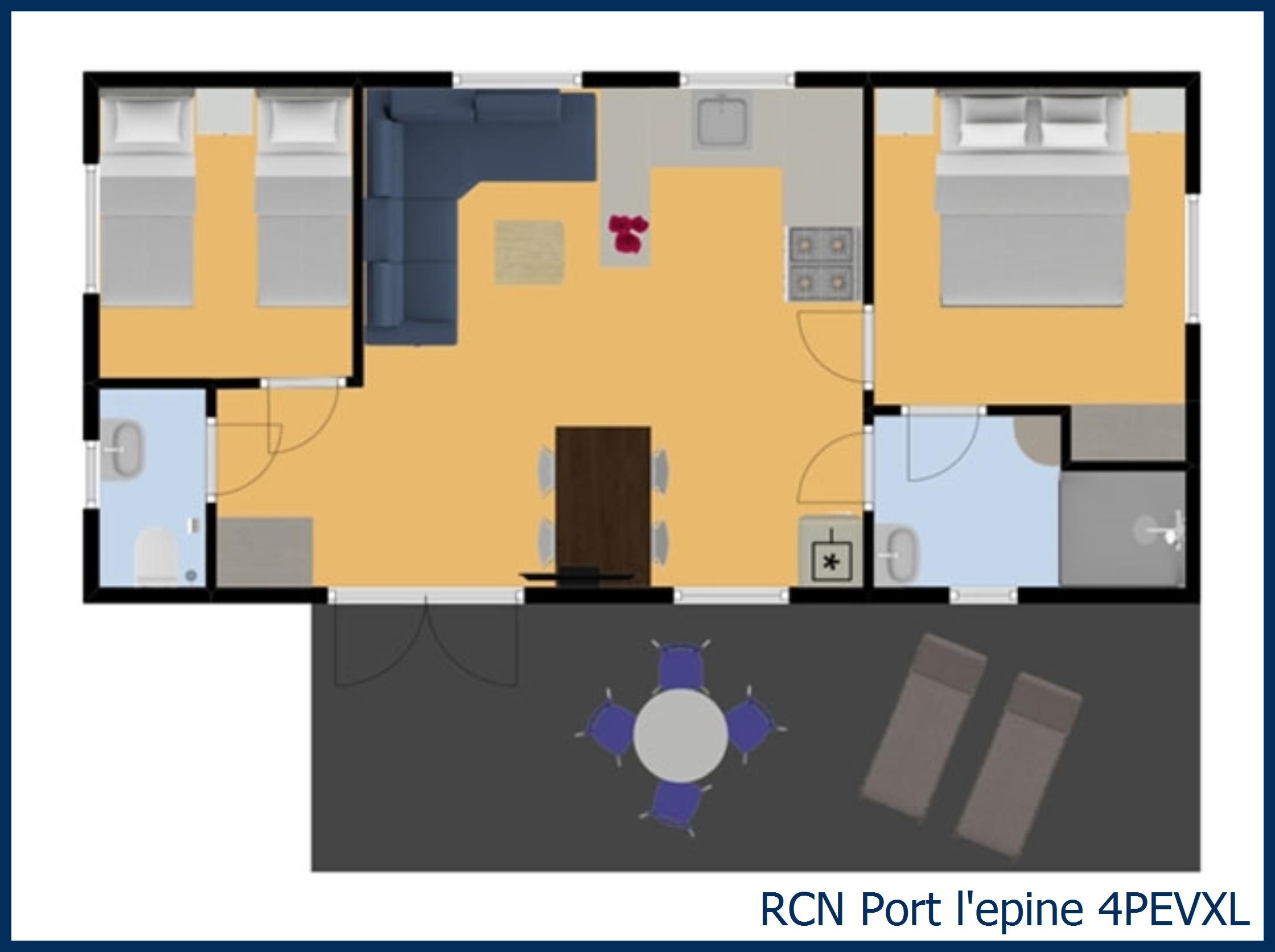 Mobil home étrille 4PEVXL in Port l'Epine