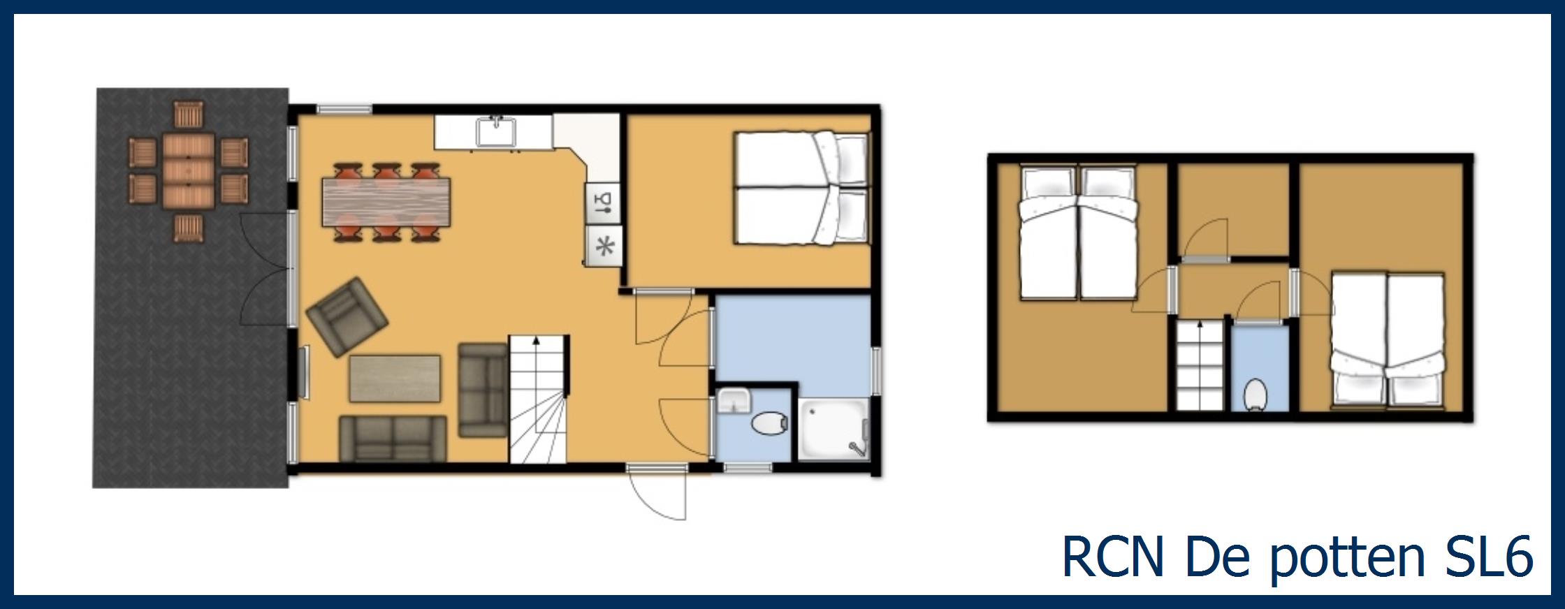 Vakantiewoning de tjalk SL6 in De Potten