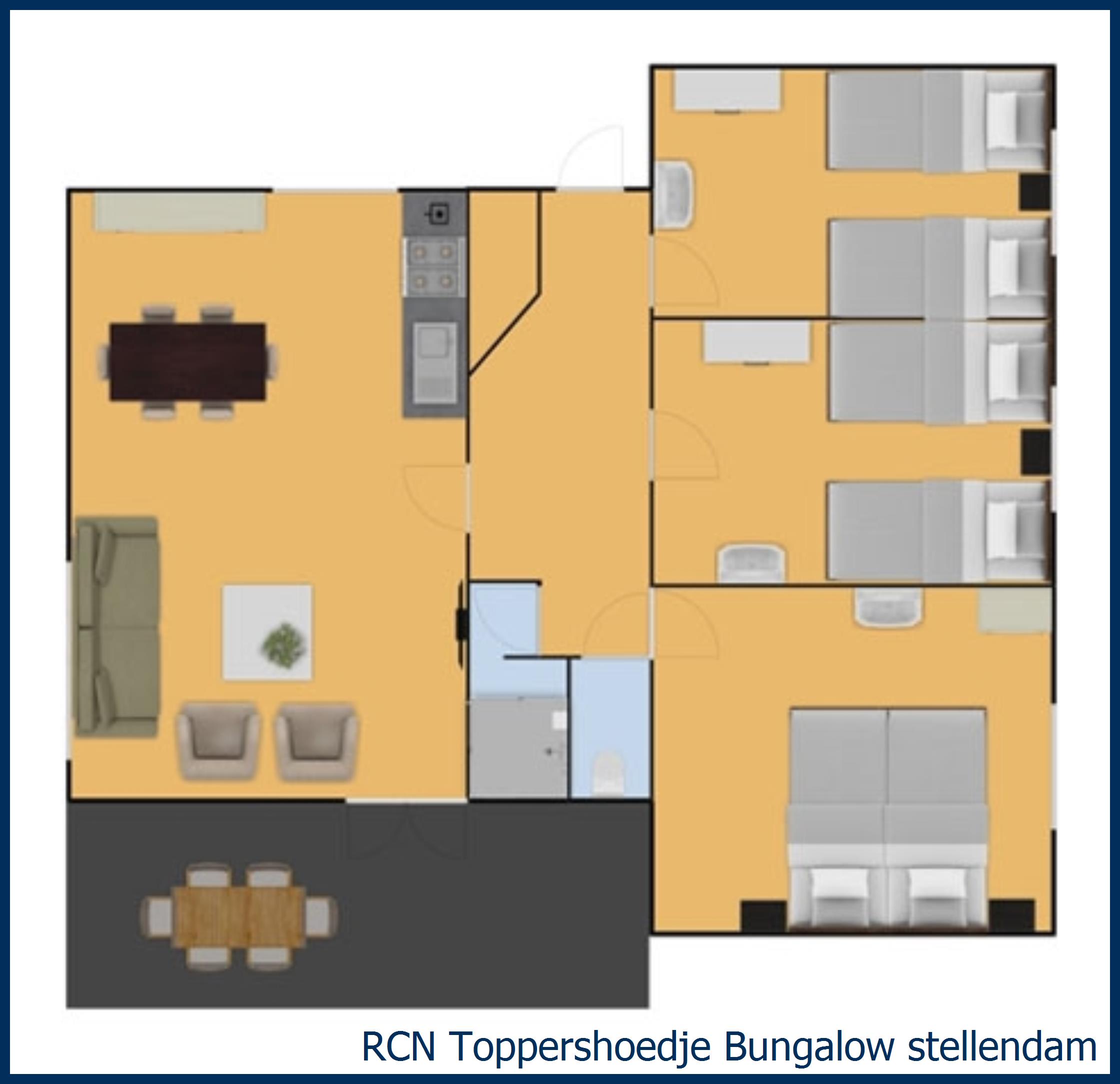 Bungalow Stellendam in Toppershoedje