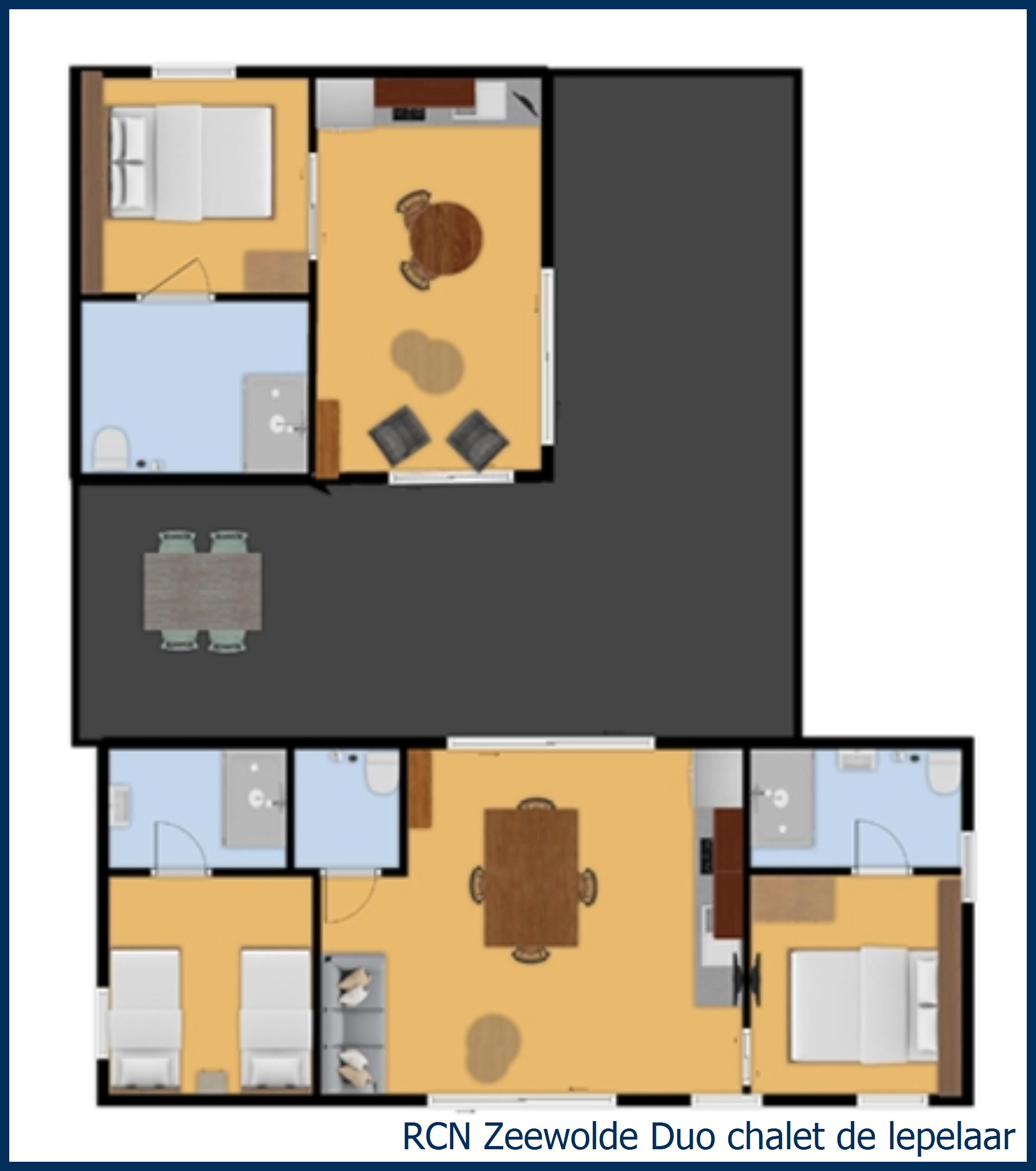 Chalet Duo  de lepelaar in Zeewolde