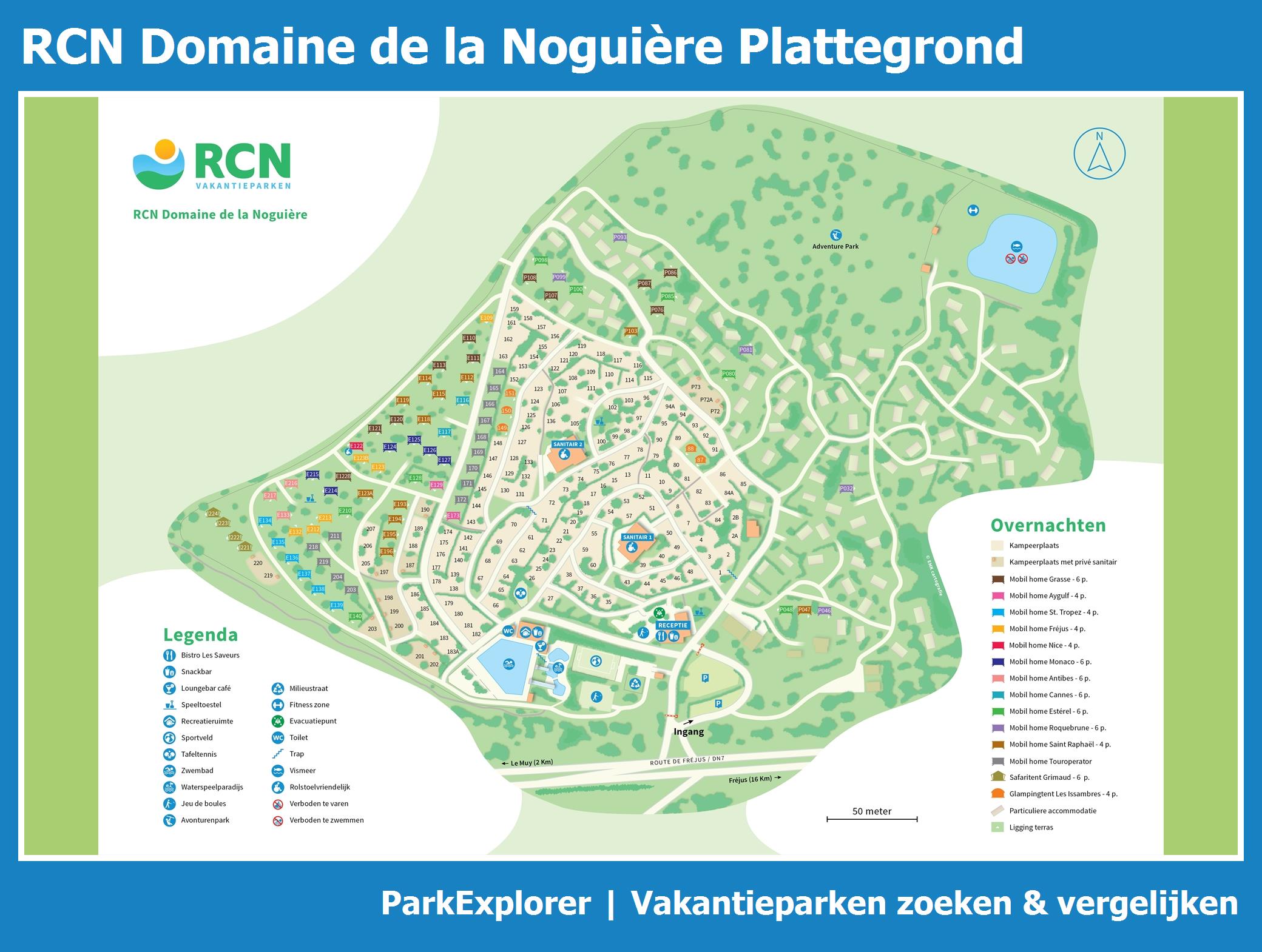Plattegrond RCN Domaine de la Noguière