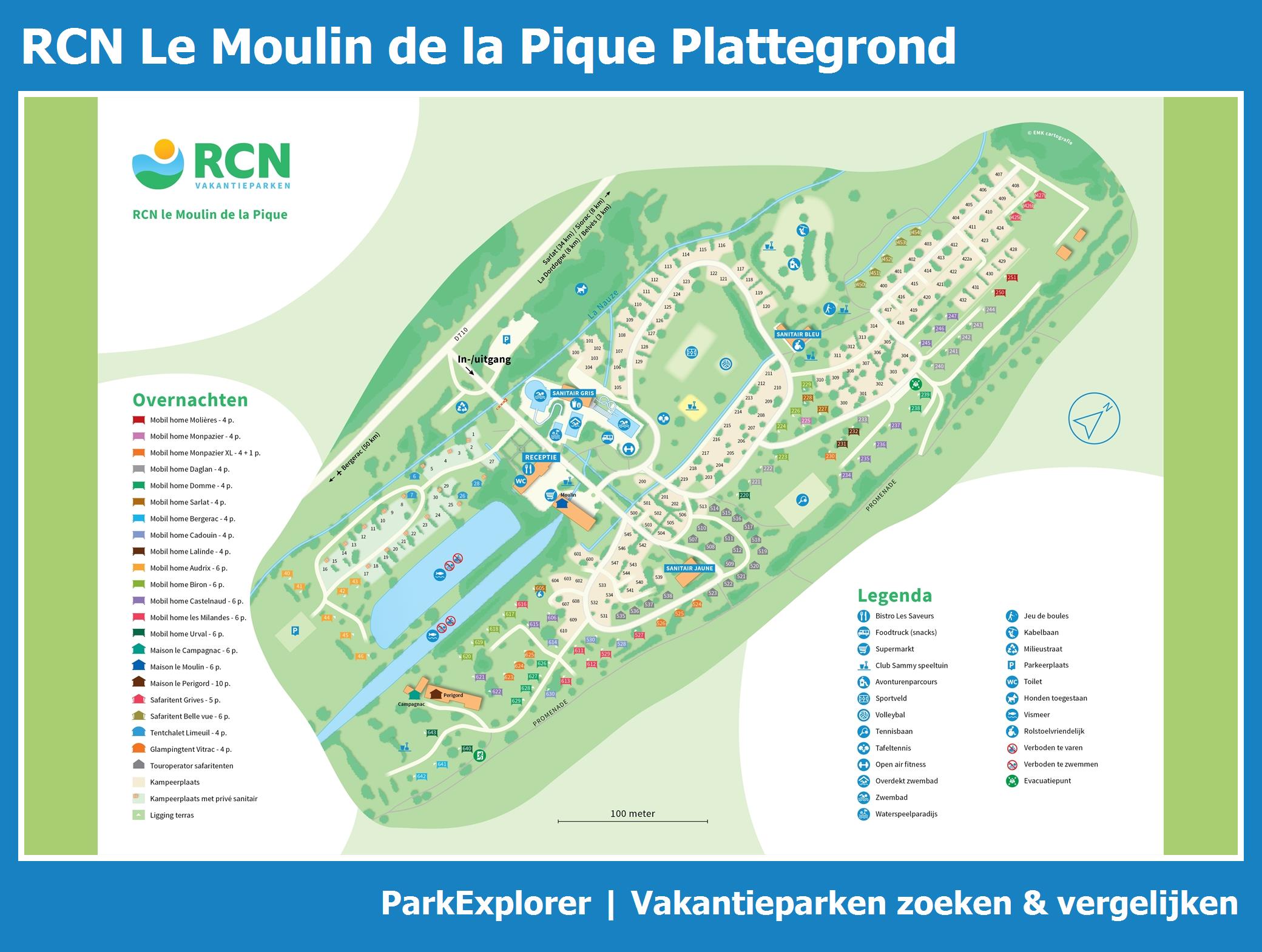Plattegrond RCN Le Moulin de la Pique