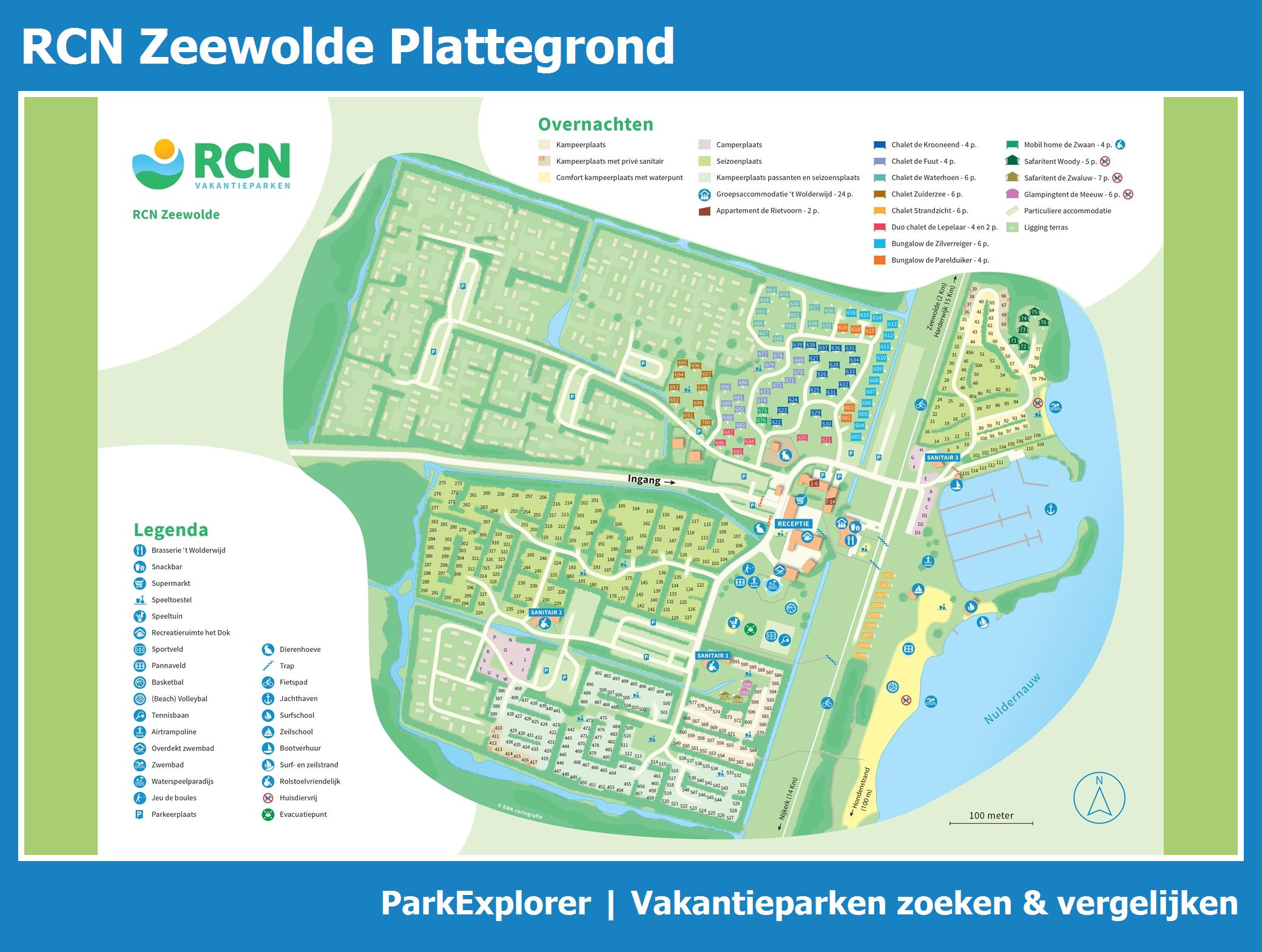 Plattegrond RCN Zeewolde