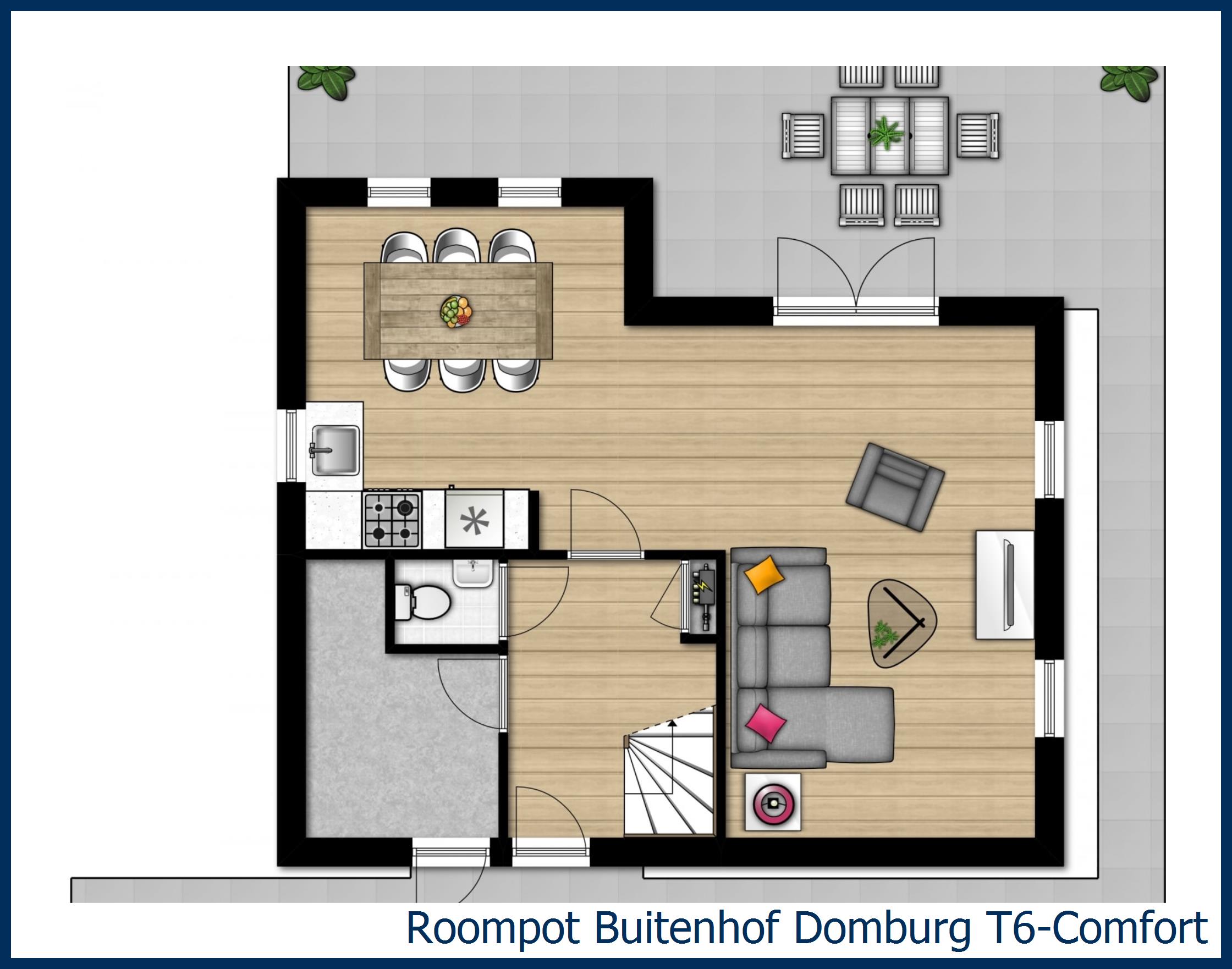 Bungalow T6-Comfort in Buitenhof Domburg