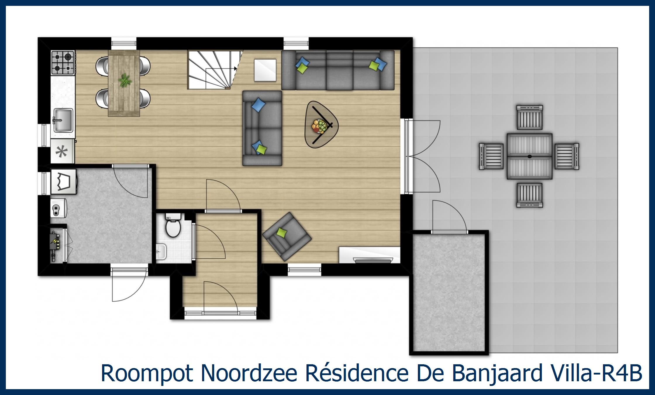 Villa Villa-R4B in Noordzee Résidence De Banjaard