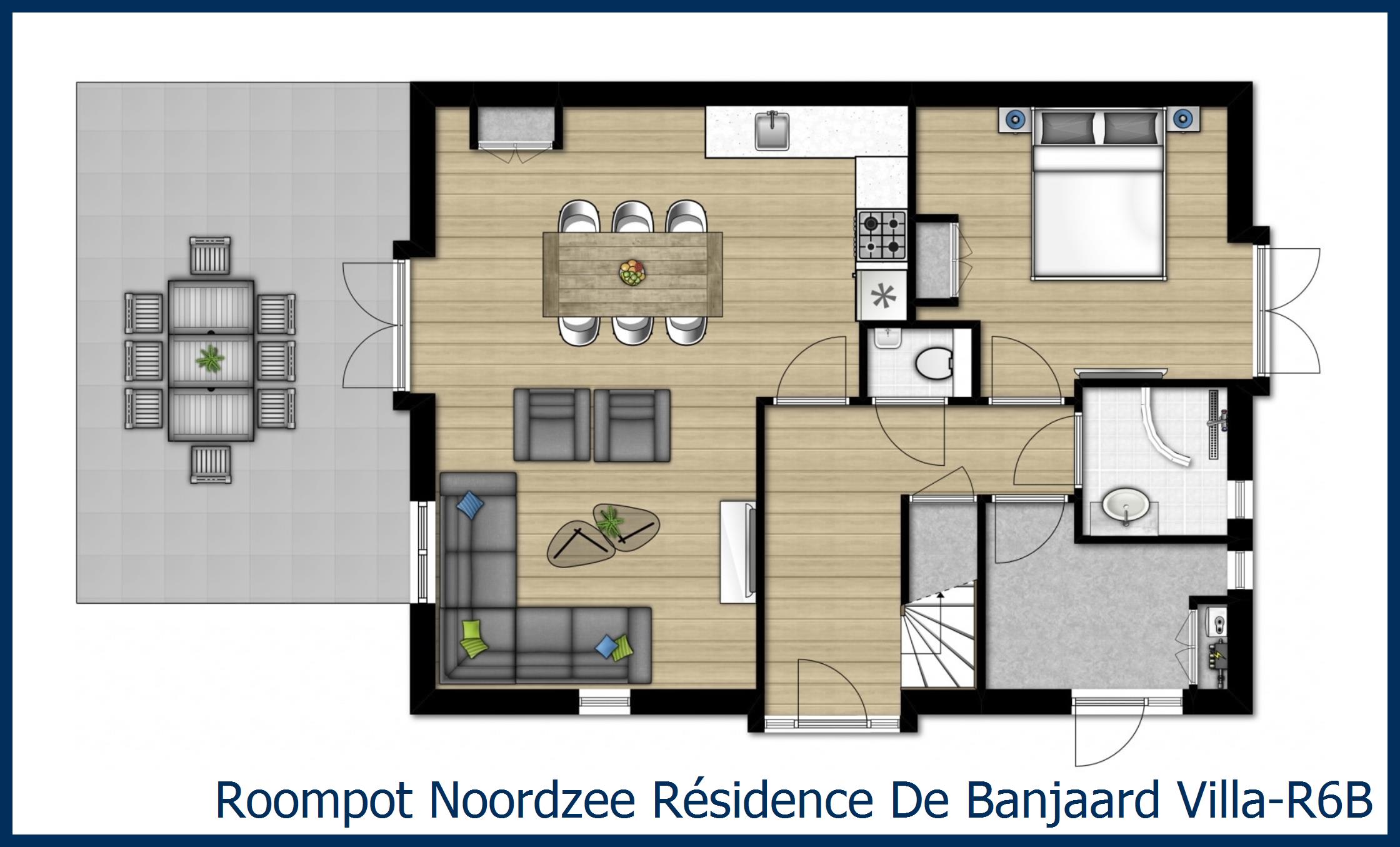 Villa R6B Villa-R6B in Noordzee Résidence De Banjaard