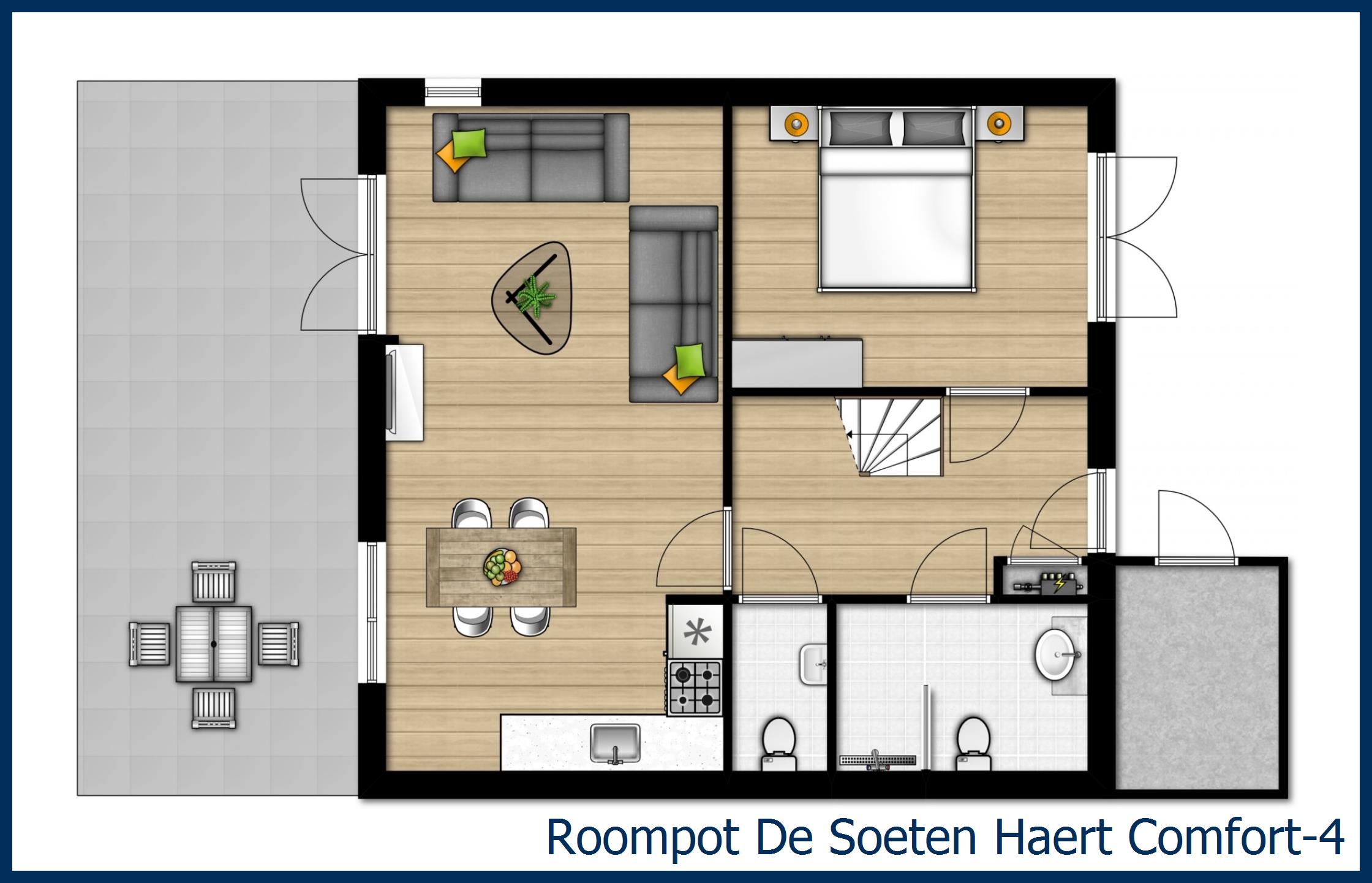 Bungalow Comfort-4 in De Soeten Haert