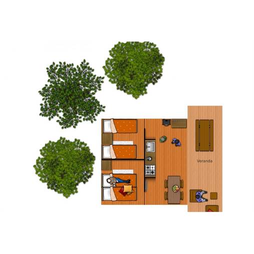 Bungalow Safaritent-4 in De Katjeskelder