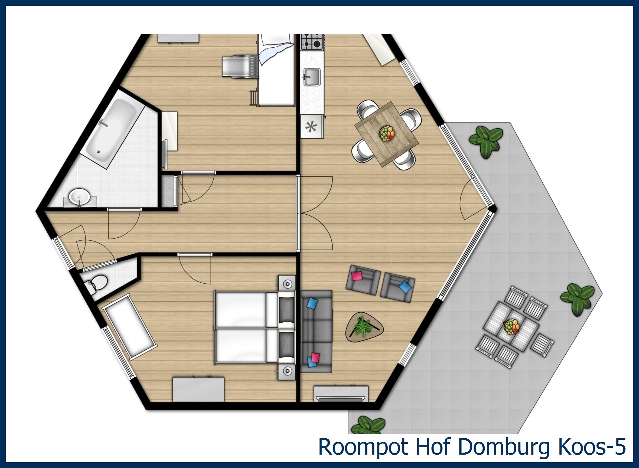 Koos 5 Koos-5 in Hof Domburg