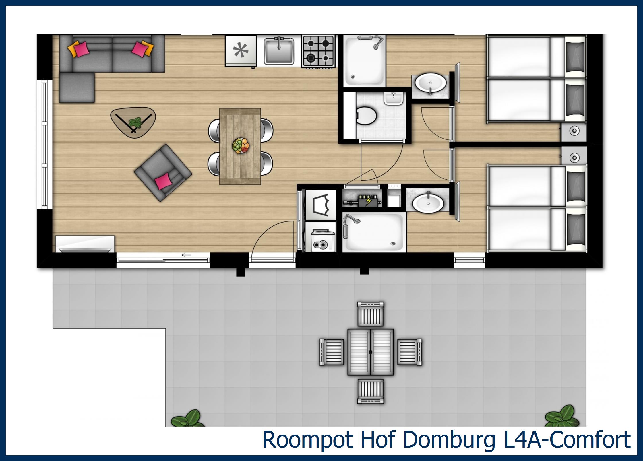 Lodge L4A-Comfort in Hof Domburg