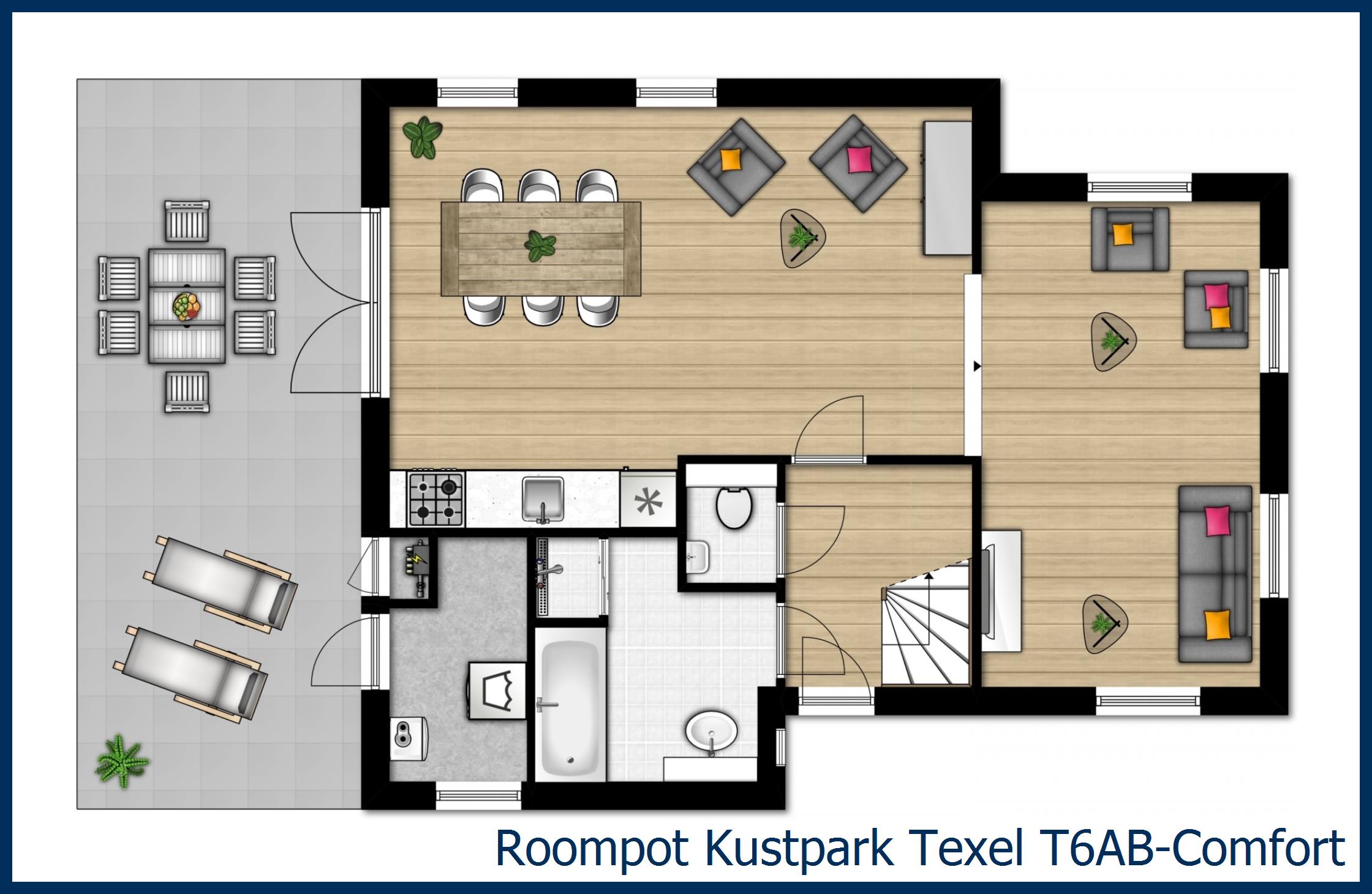 T6AB Comfort T6AB-Comfort in Kustpark Texel