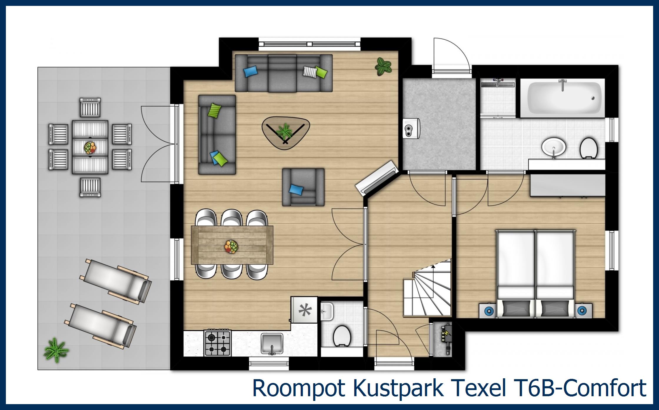 T6B Comfort T6B-Comfort in Kustpark Texel