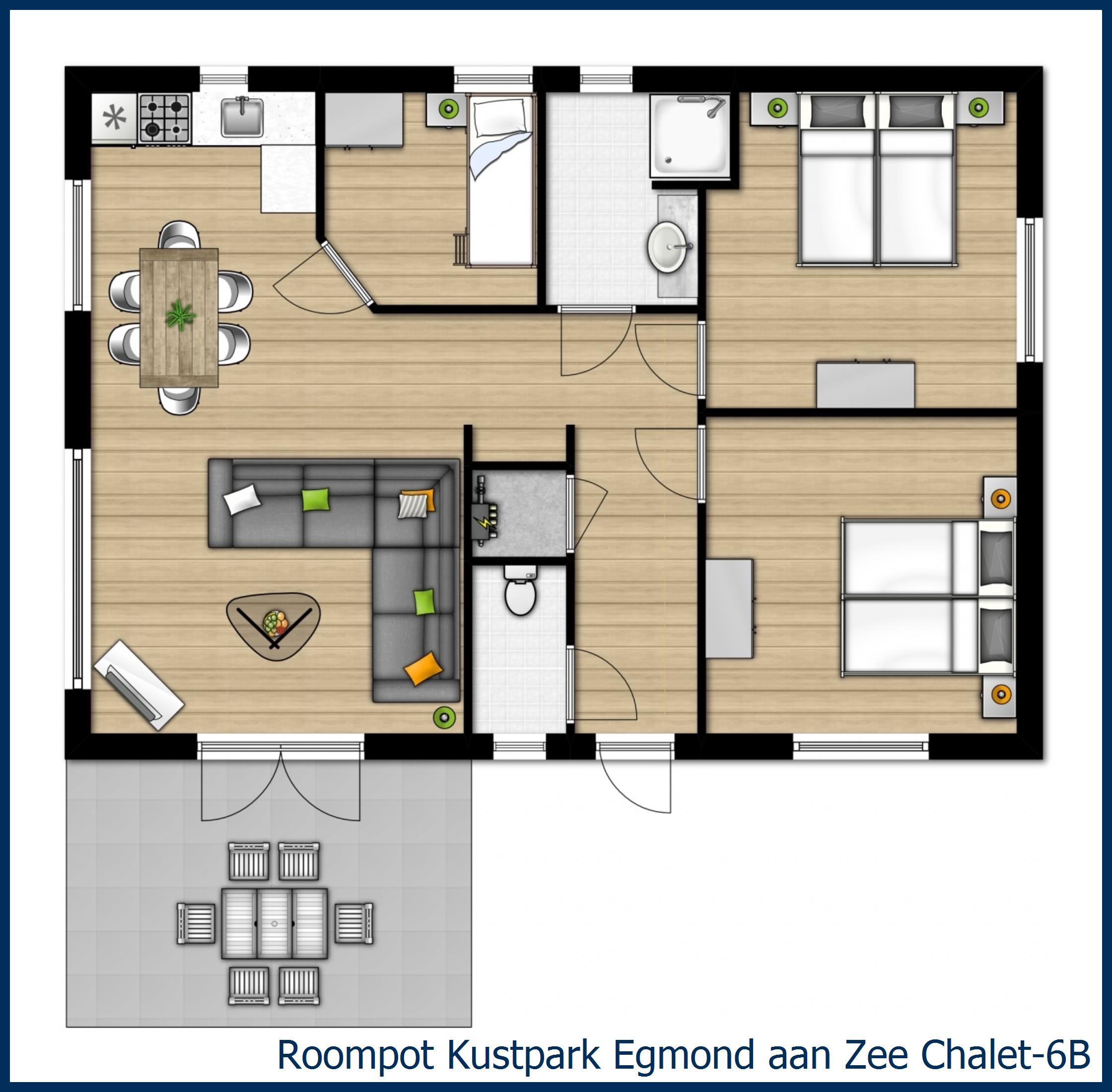 Chalet 6B 6B in Kustpark Egmond aan Zee