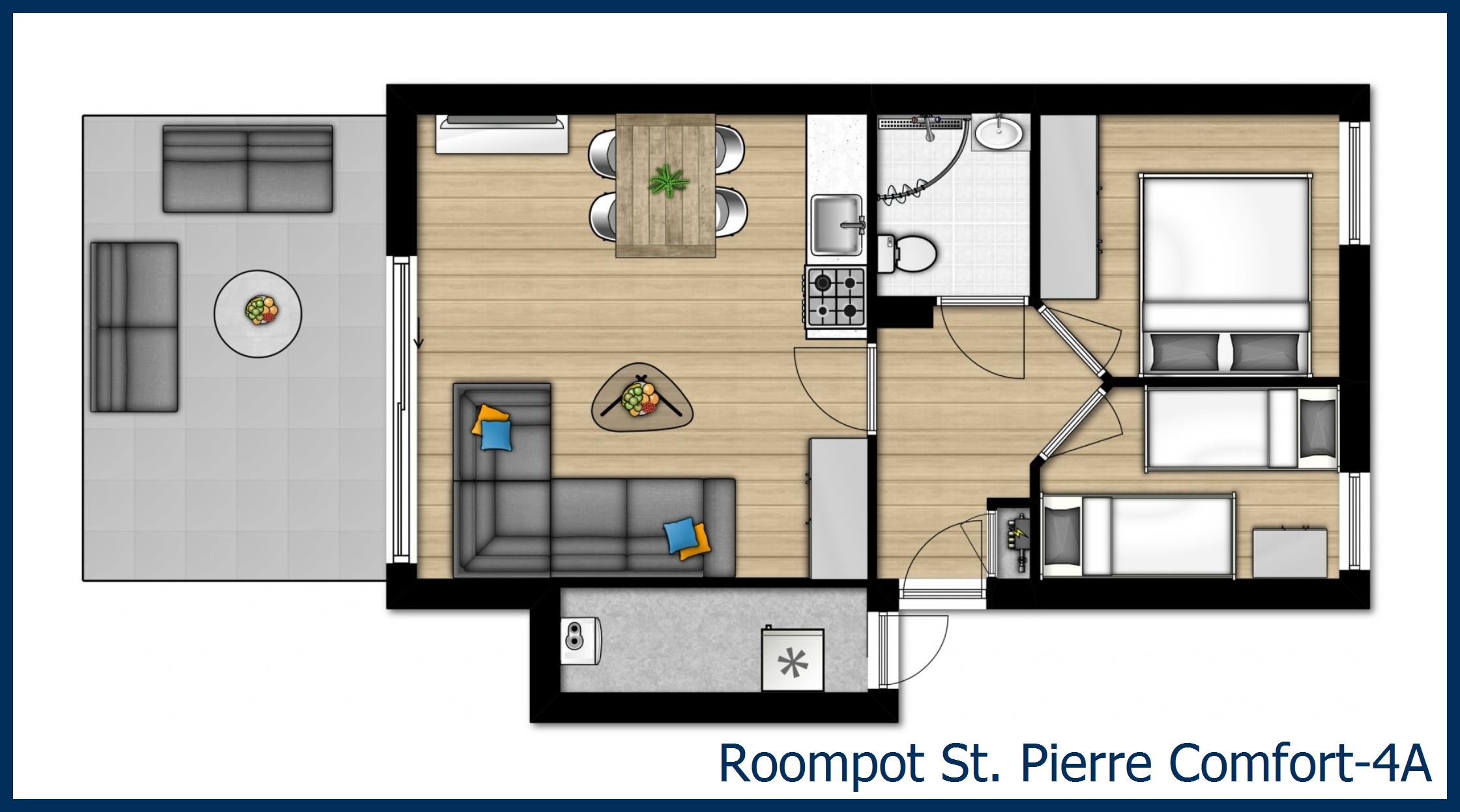 Bungalow Comfort-4A in St. Pierre