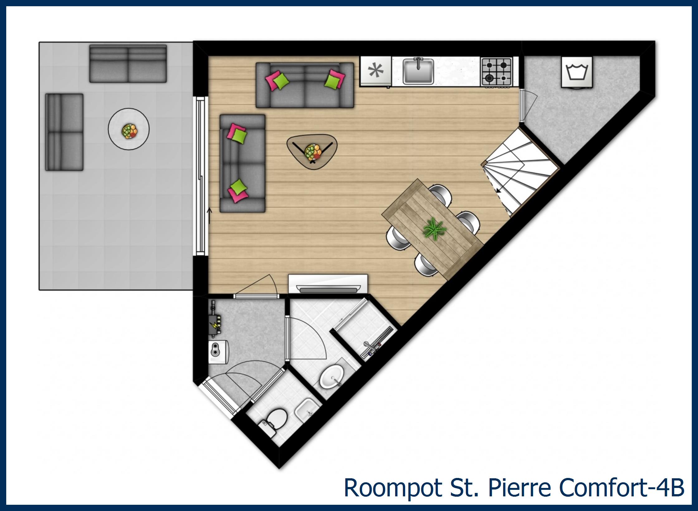 Bungalow Comfort-4B in St. Pierre