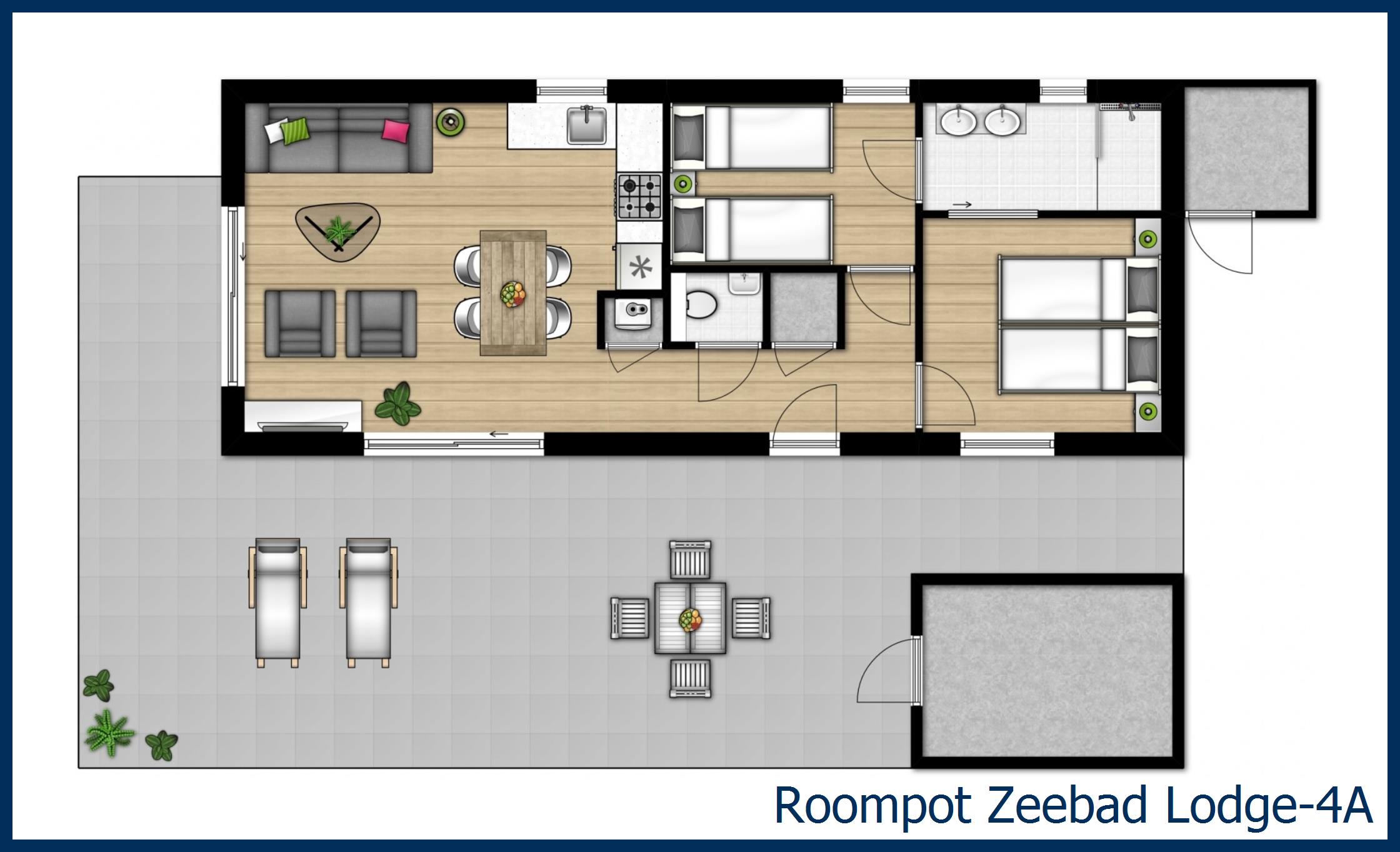 Lodge 4A Lodge-4A in Zeebad