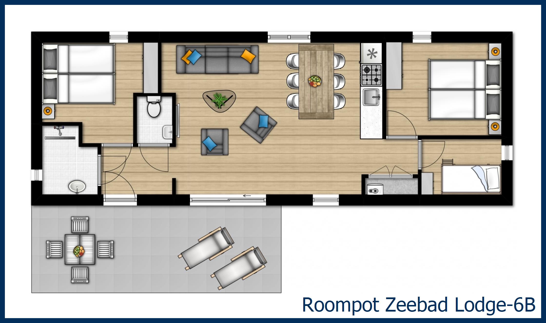 Lodge 6B Lodge-6B in Zeebad
