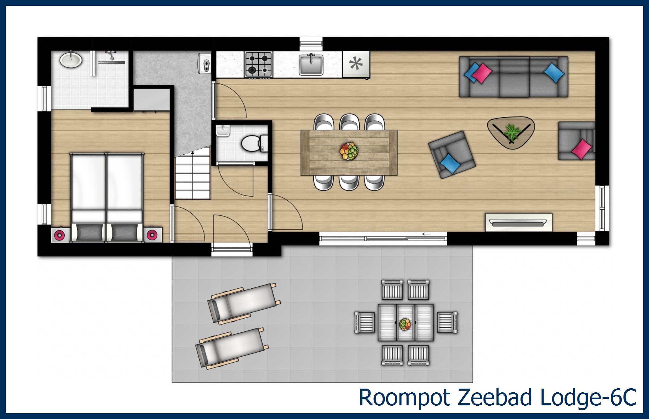 Lodge 6C Lodge-6C in Zeebad