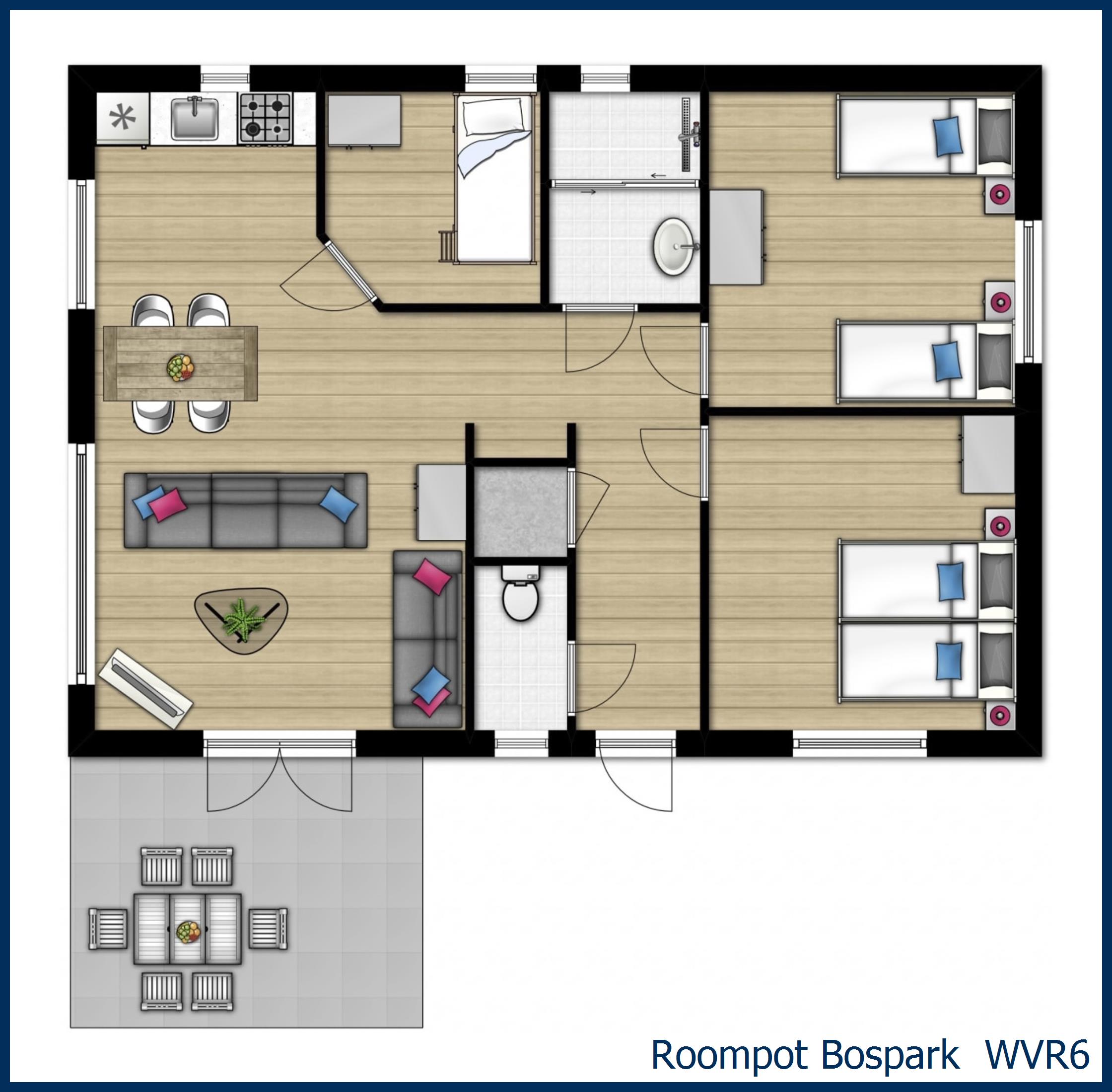 Chalet WVR6 in Bospark 't Wolfsven
