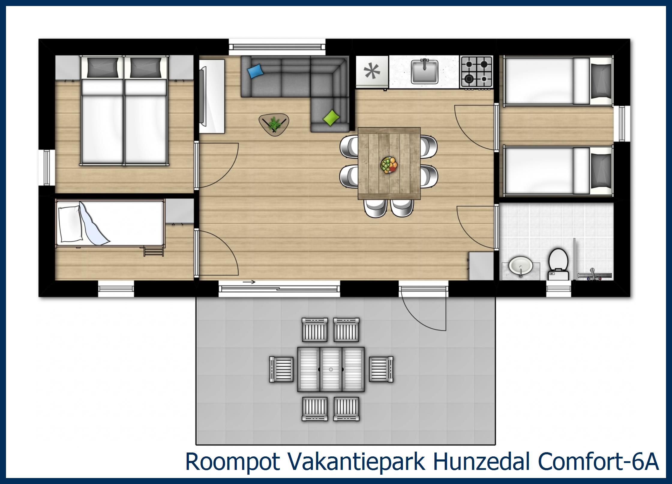 Comfort 6A Chalet Comfort-6A in Hunzedal