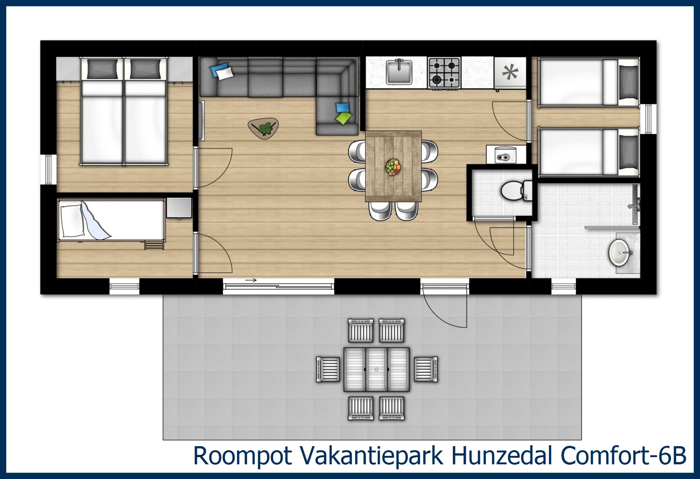 Comfort 6B Chalet Comfort-6B in Hunzedal