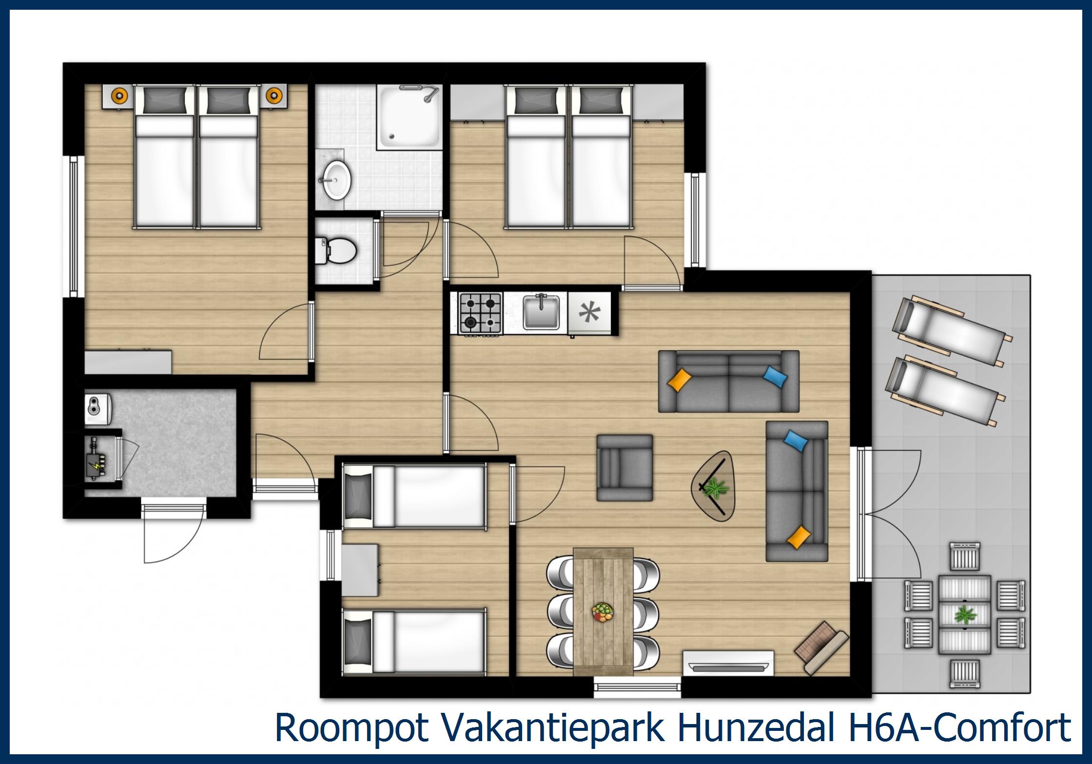 H6A Comfort Bungalow H6A-Comfort in Hunzedal