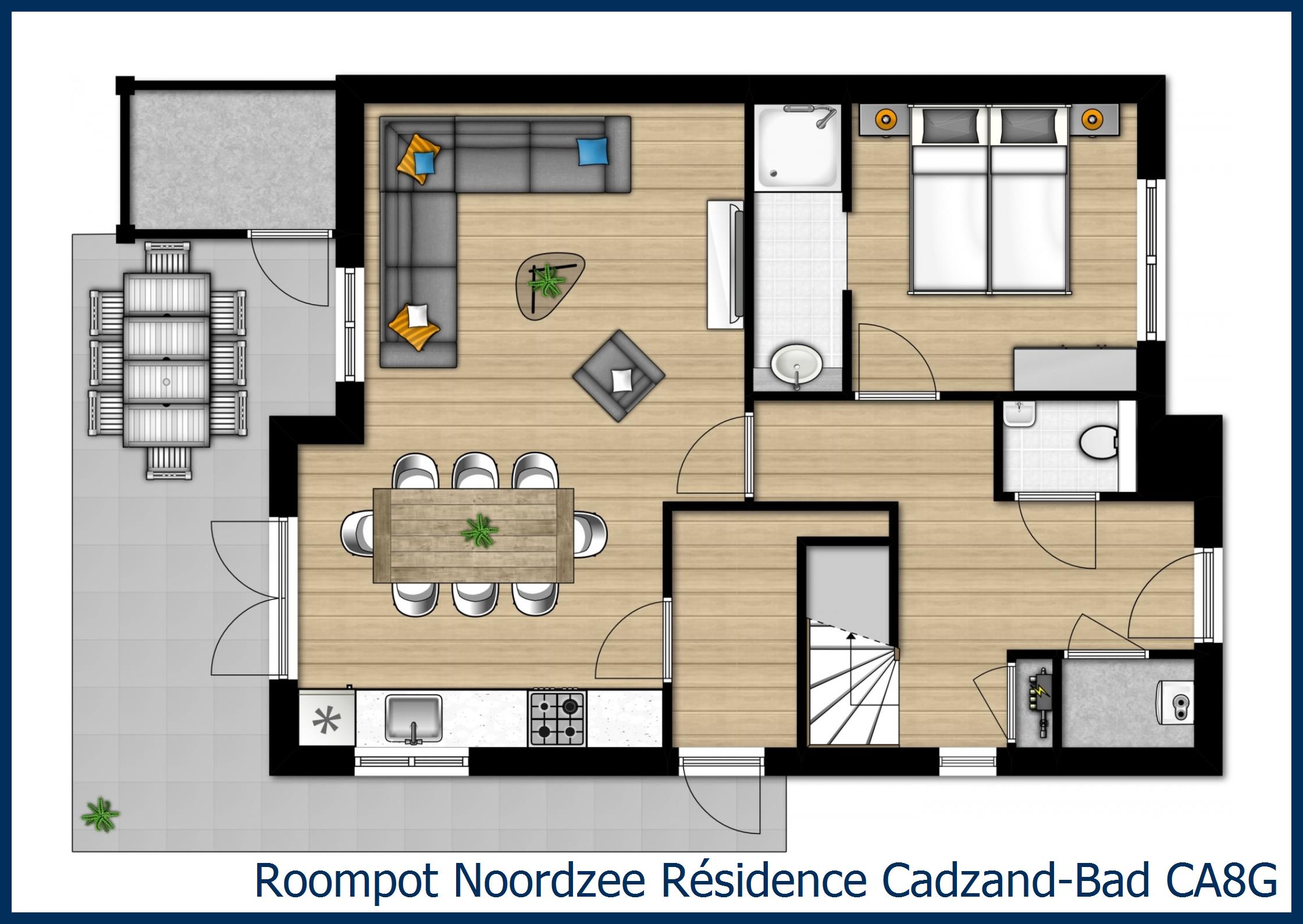 Villa CA8G in Noordzee Résidence Cadzand-Bad