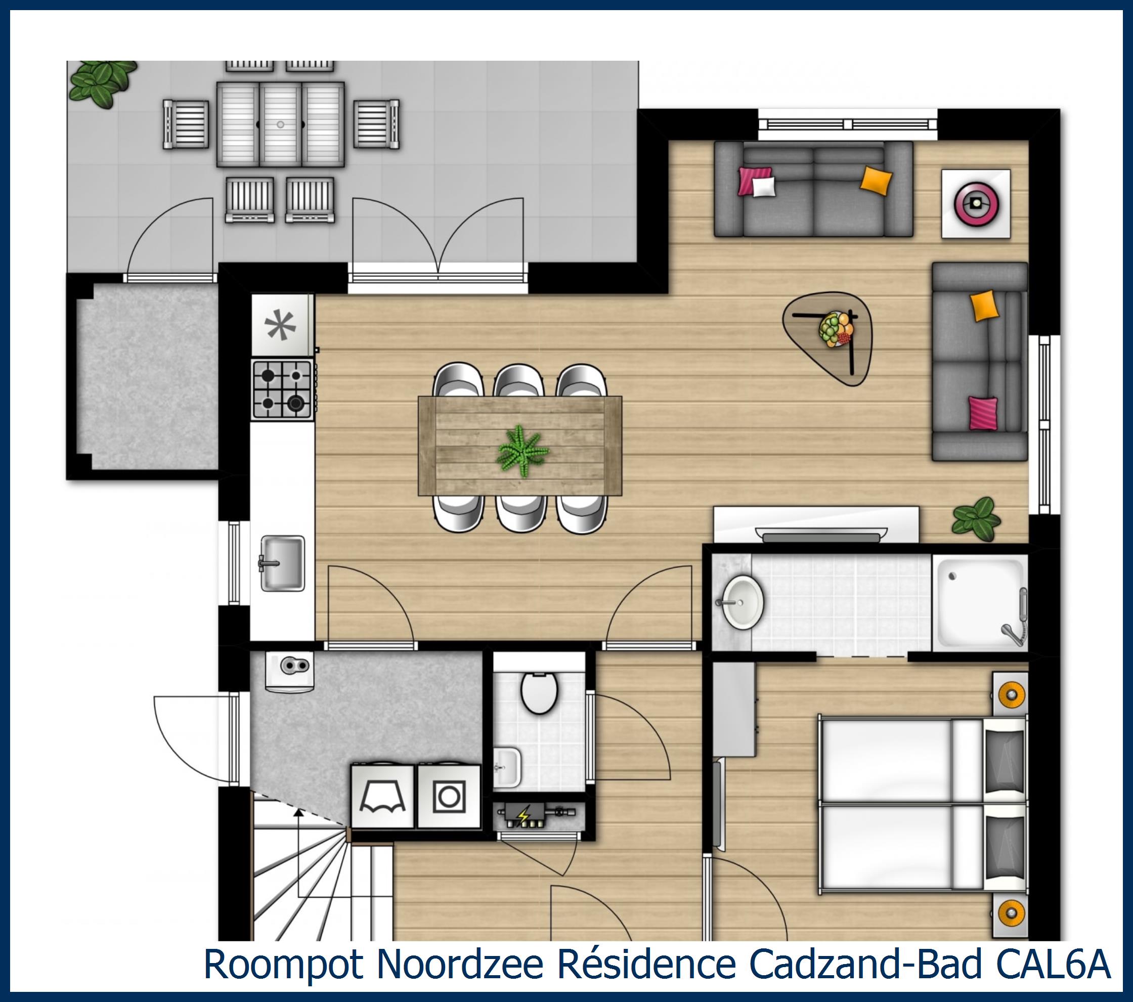 Villa CAL6A in Noordzee Résidence Cadzand-Bad