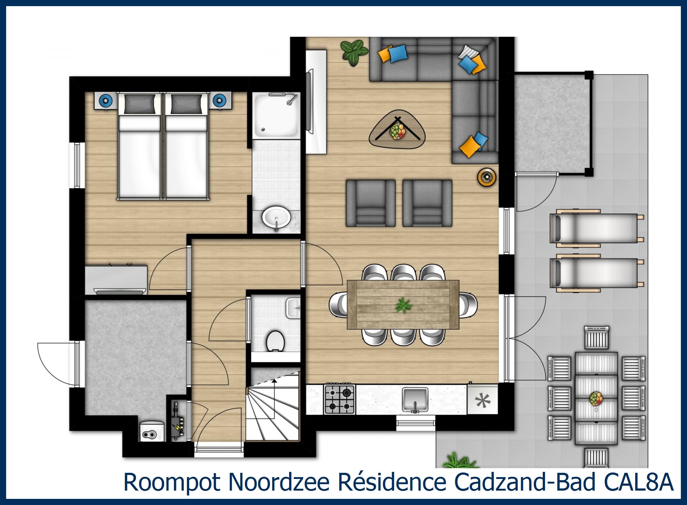 Villa CAL8A in Noordzee Résidence Cadzand-Bad