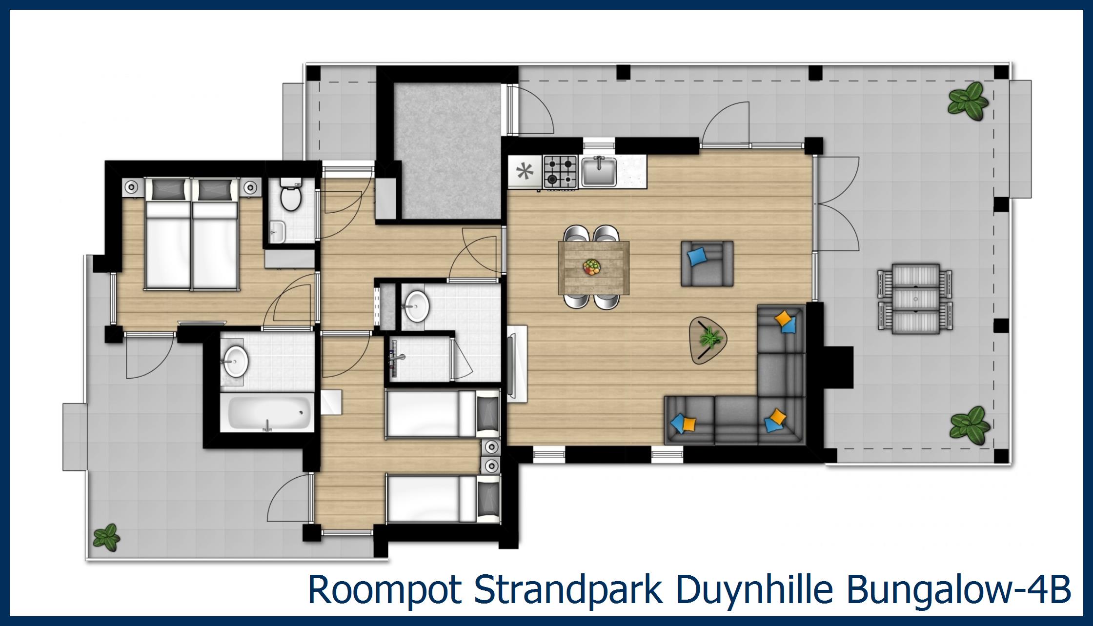 Bungalow 4B 4B in Strandpark Duynhille