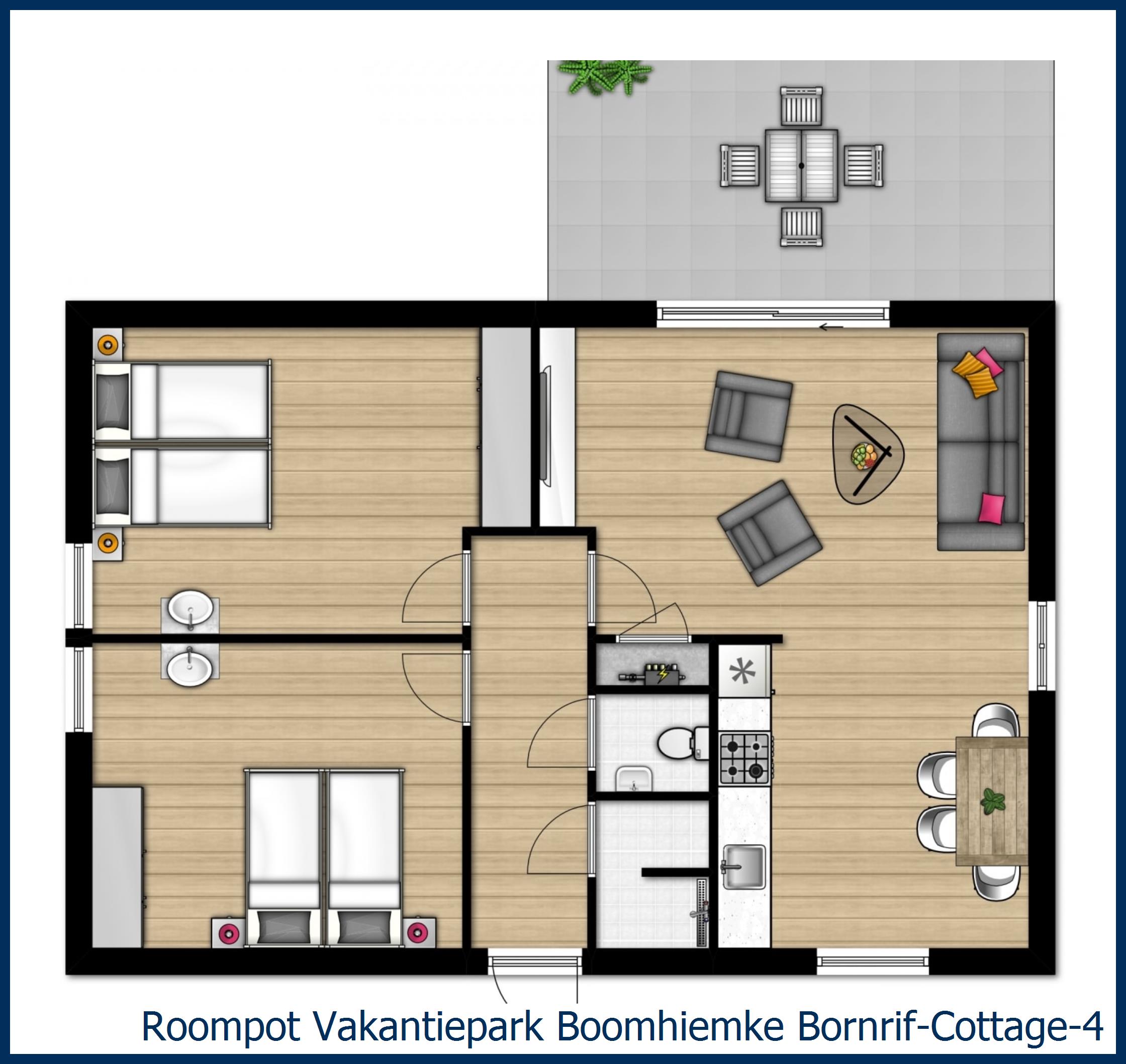 Bungalow Bornrif--4 in Boomhiemke