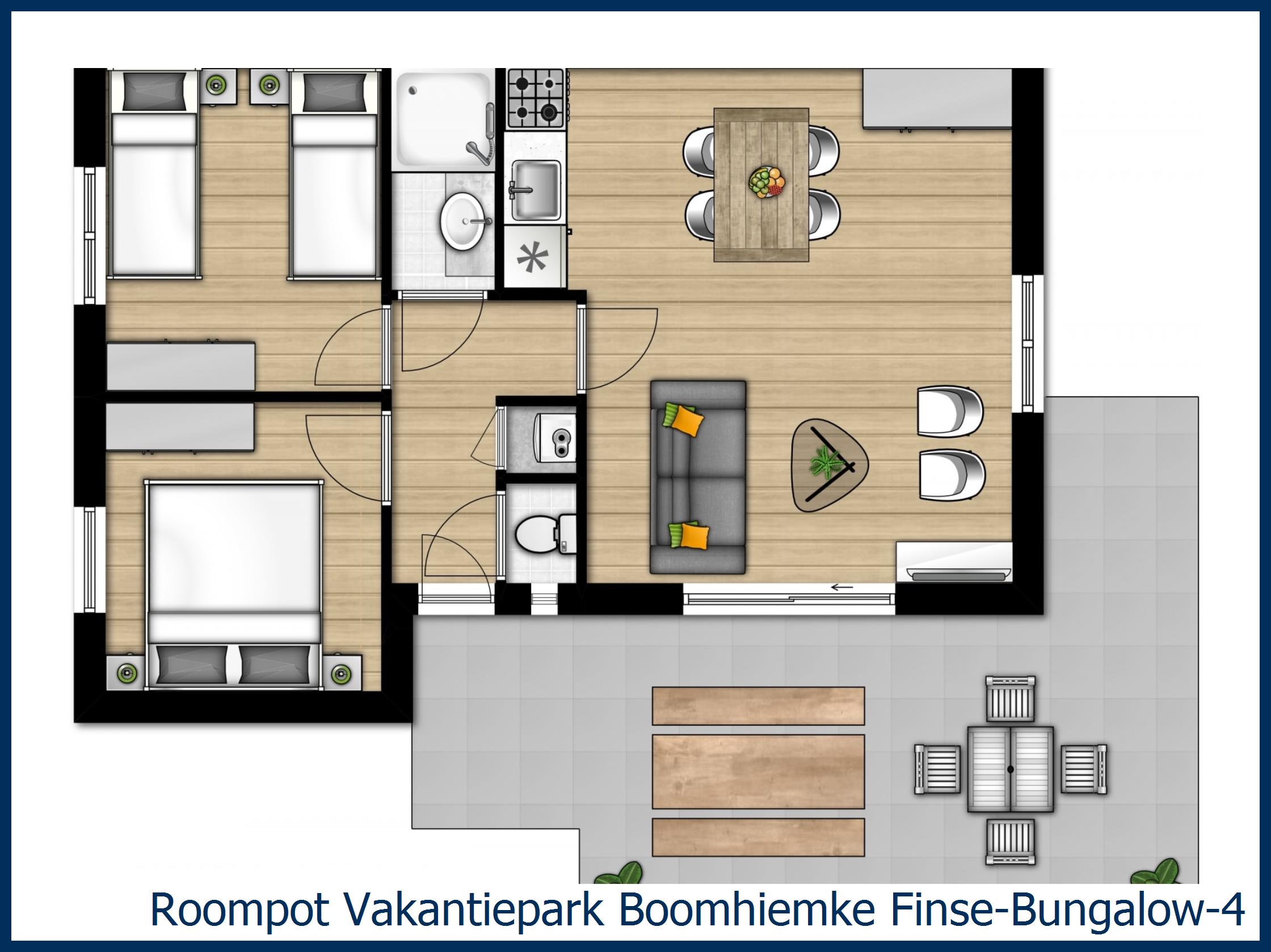 Finse Bungalow 4 Finse--4 in Boomhiemke