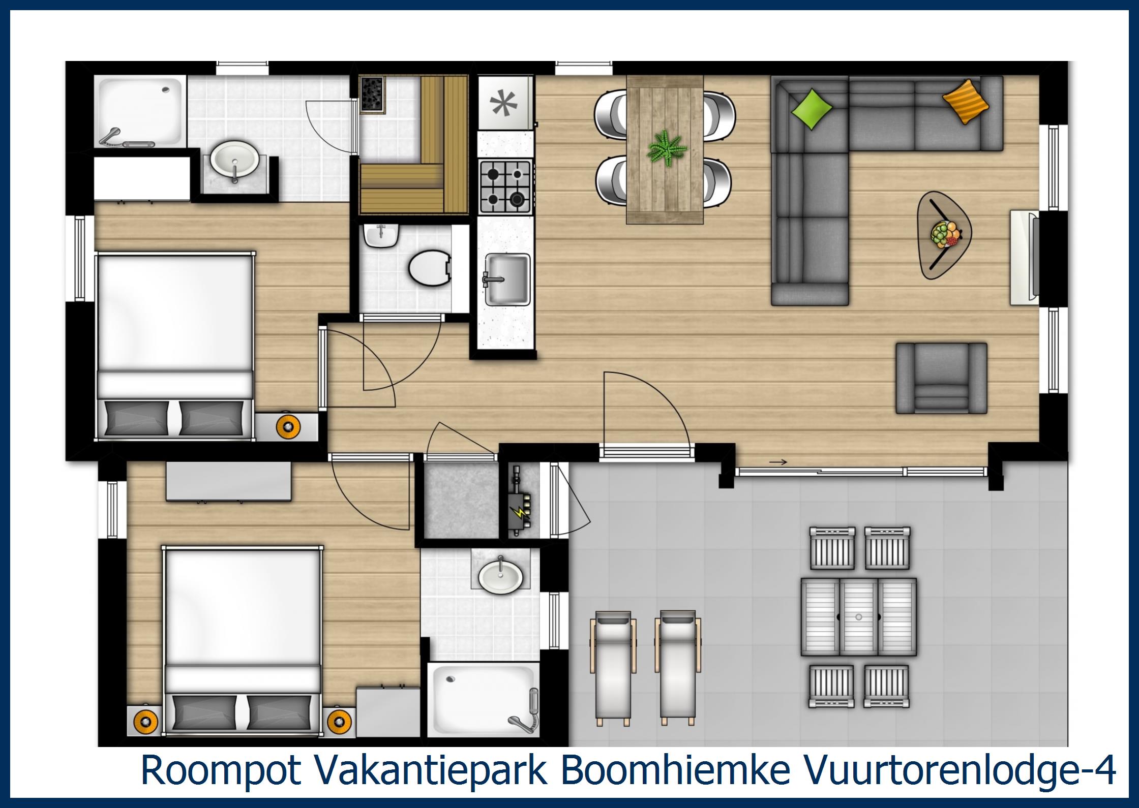 Vuurtorenlodge 4 Vuurtorenlodge-4 in Boomhiemke
